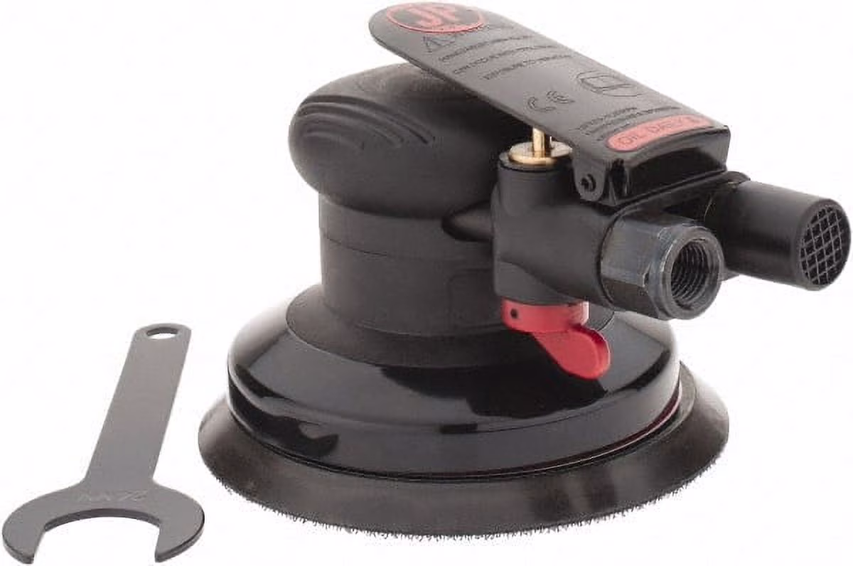 Palm Orbital Non-Vacuum Sander, 5" Hook & Loop Pad, 1/4 NPT Air Inlet
