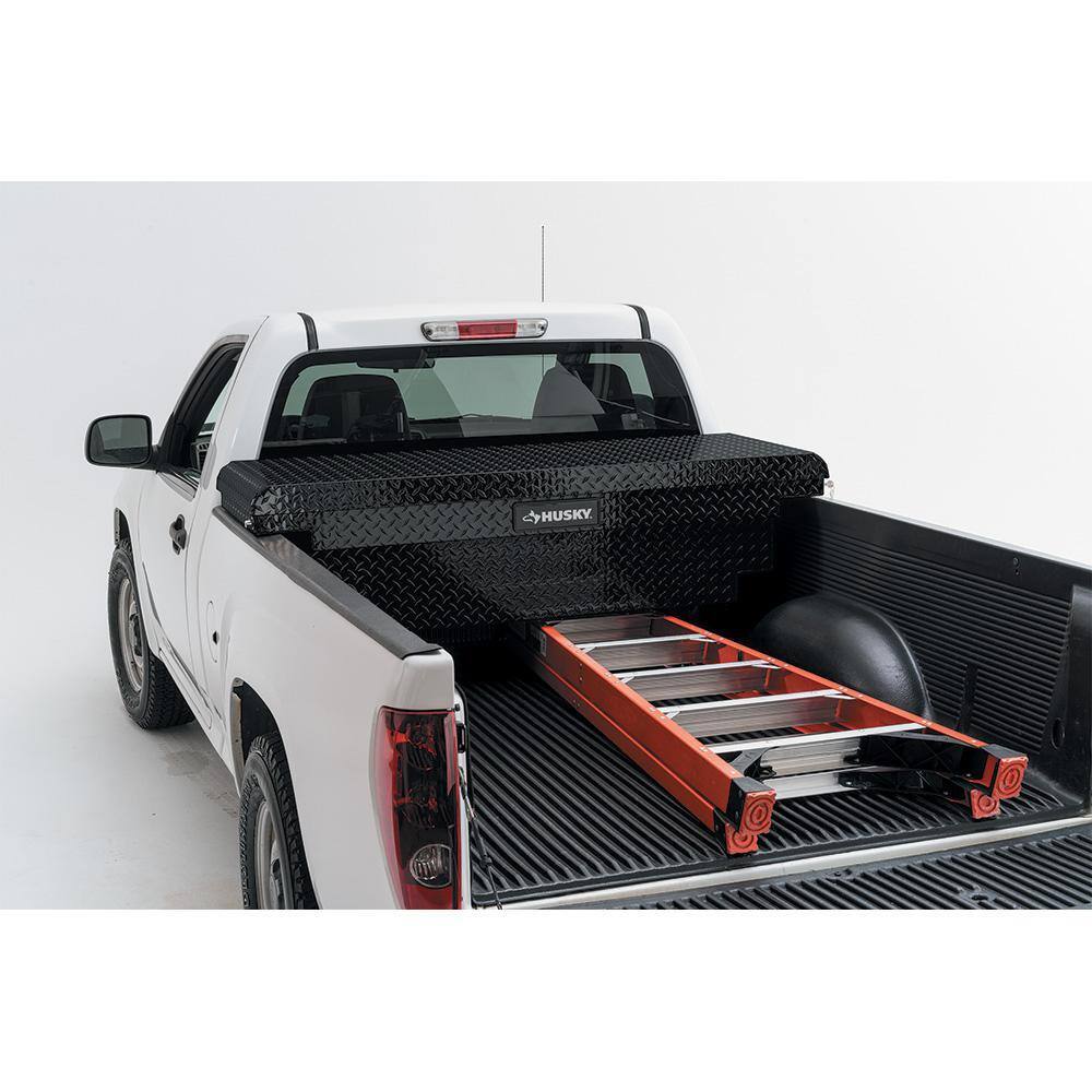 61.86 Matte Black Aluminum Low Profile Truck Tool Box for Mid-Size Trucks - Image 4