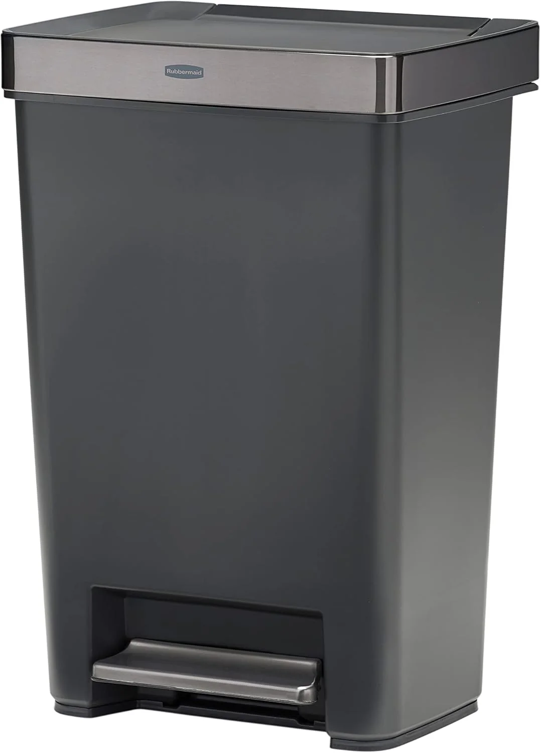 13 Gallon Step-On Trash Can for Home and Kitchen, Hands-Free Garbage Bin