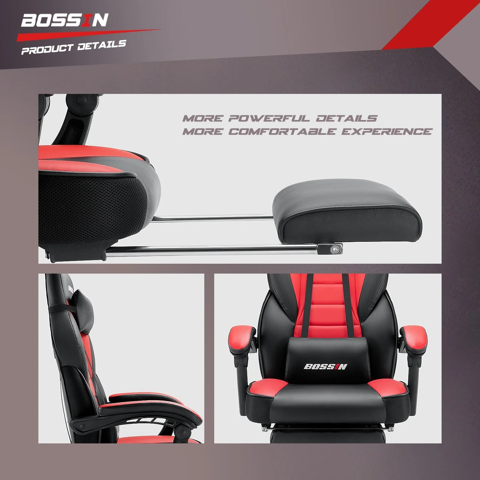 Racing Style Gaming Chair, 300 lbs Big and Tall High Back Computer Chair - Image 36