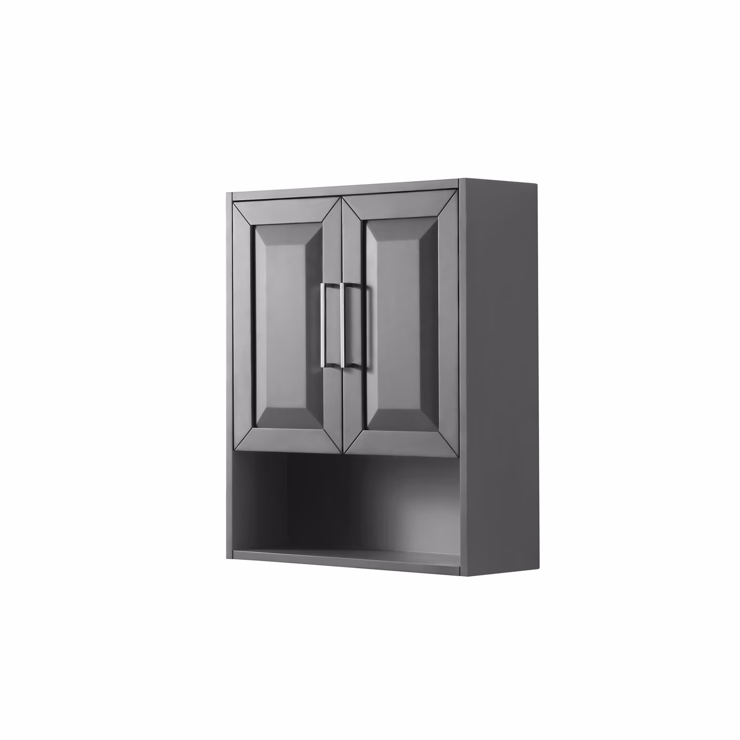 Wyndham Collection Daria Over-the-Toilet Bathroom Wall-Mounted Storage Cabinet in Dark Espresso with Matte Black Trim - Image 12