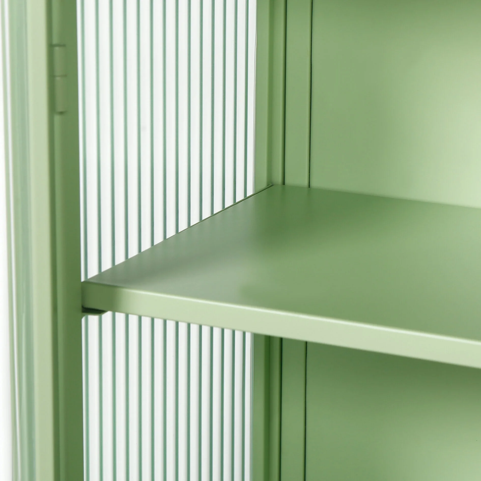 Two-door Wall Cabinet, Modern Kitchen Wall Mounted Cabinet with 2 Glass Doors, Two-tier Enclosed Storage, an Open Shelf, Towel Rack, Metal Wall Cabinet for Entryway, Living Room, Bathroom, White - Image 24