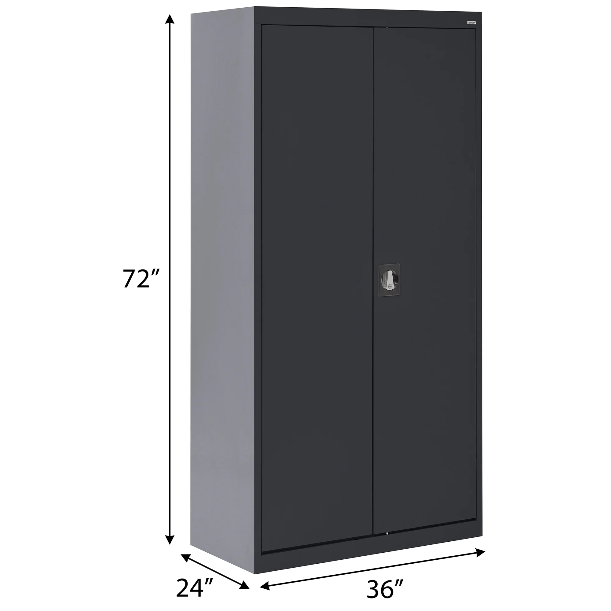 Sandusky Lee 20-Gauge 5-Shelf Welded Steel Freestanding Garage Storage Cabinet, Black - Image 15