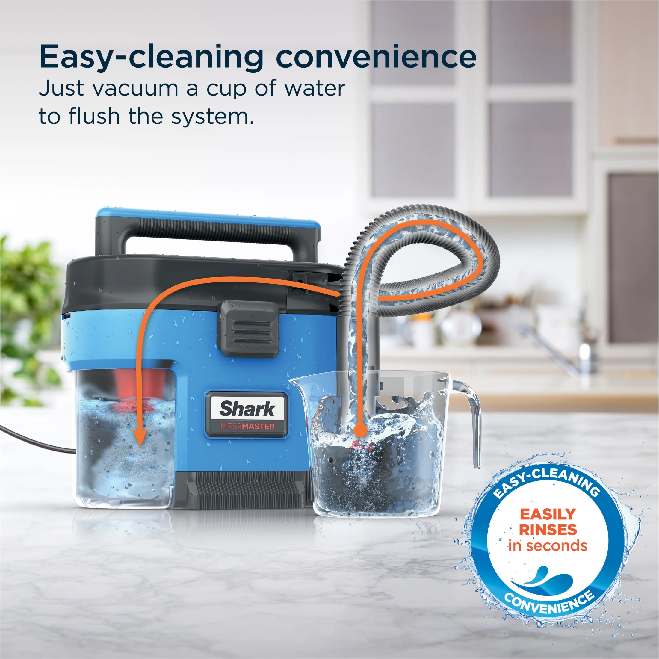 Shark MessMaster Portable Wet and Dry Vacuum for Home, Shop, Garage, 1 Gallon, Corded - Image 10