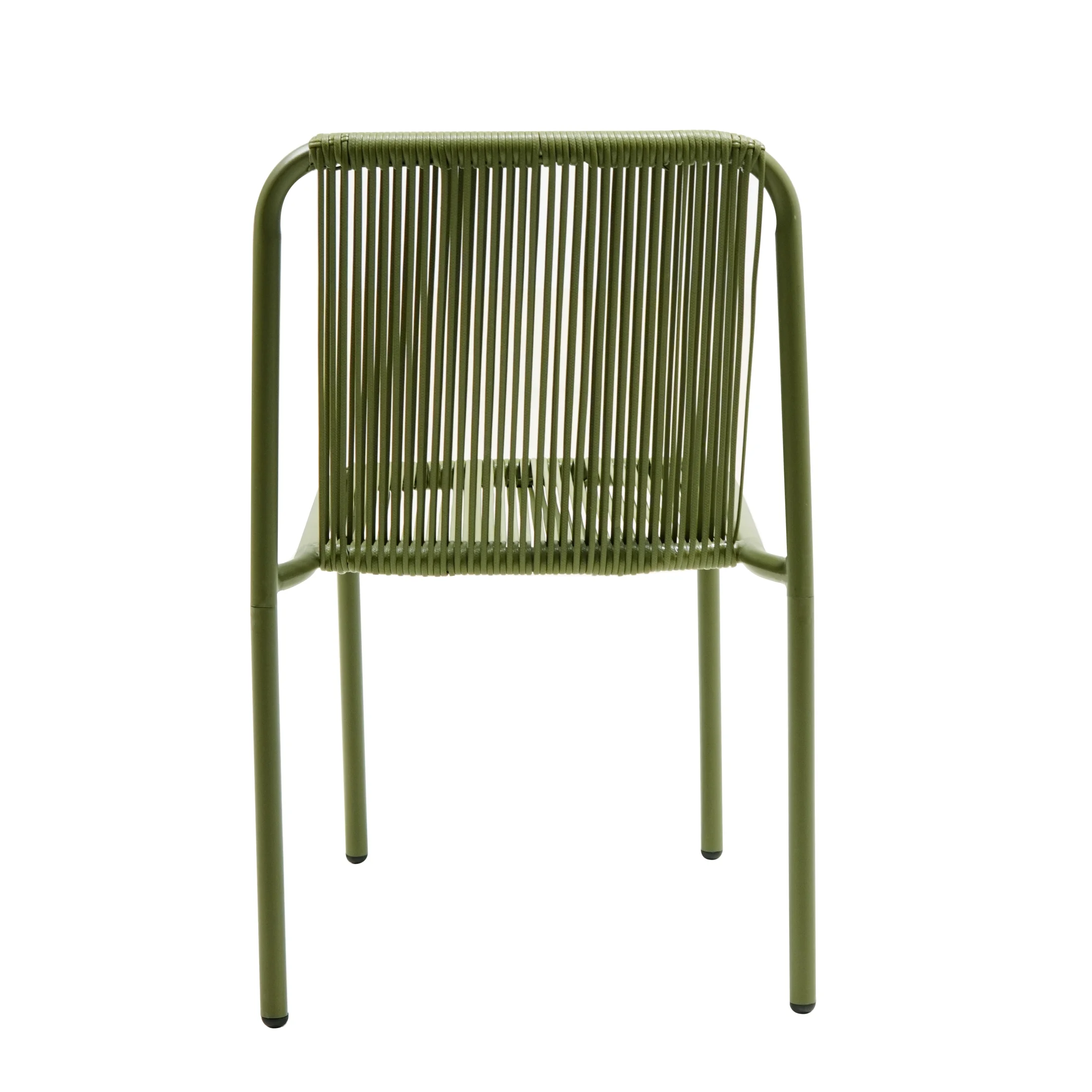 Christopher Knight Home Modern Rattan Patio Dining Chairs, Metal Frame, Green, Set of 2 - Image 10