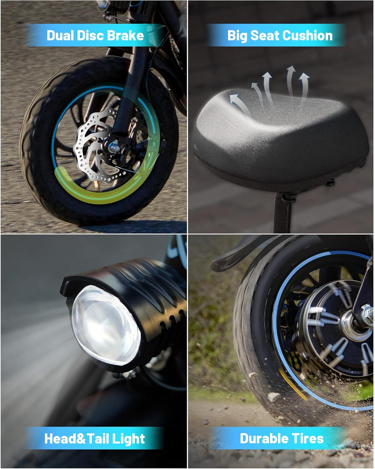 Electric Scooter with Large Basket, 550W Motor - Image 10