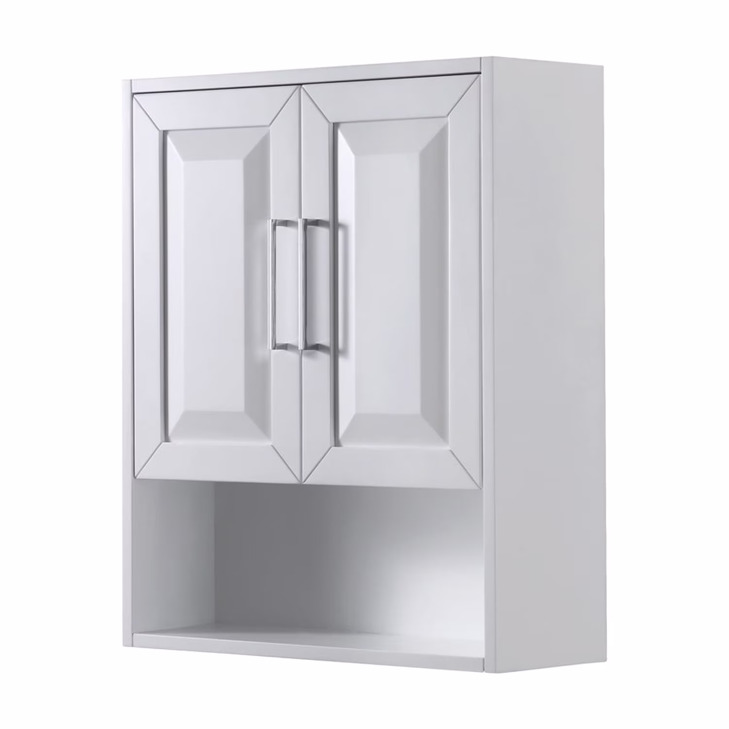 Wyndham Collection Daria Over-the-Toilet Bathroom Wall-Mounted Storage Cabinet in Dark Espresso with Matte Black Trim - Image 7