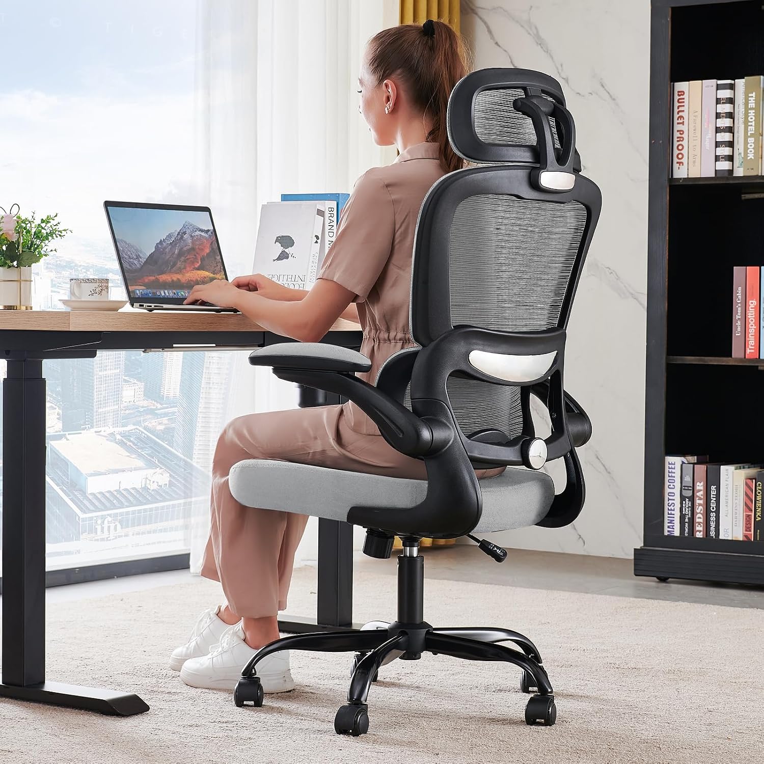 Office Chair Ergonomic Desk Chair - Gaming Chair with Lumbar Support - Image 39