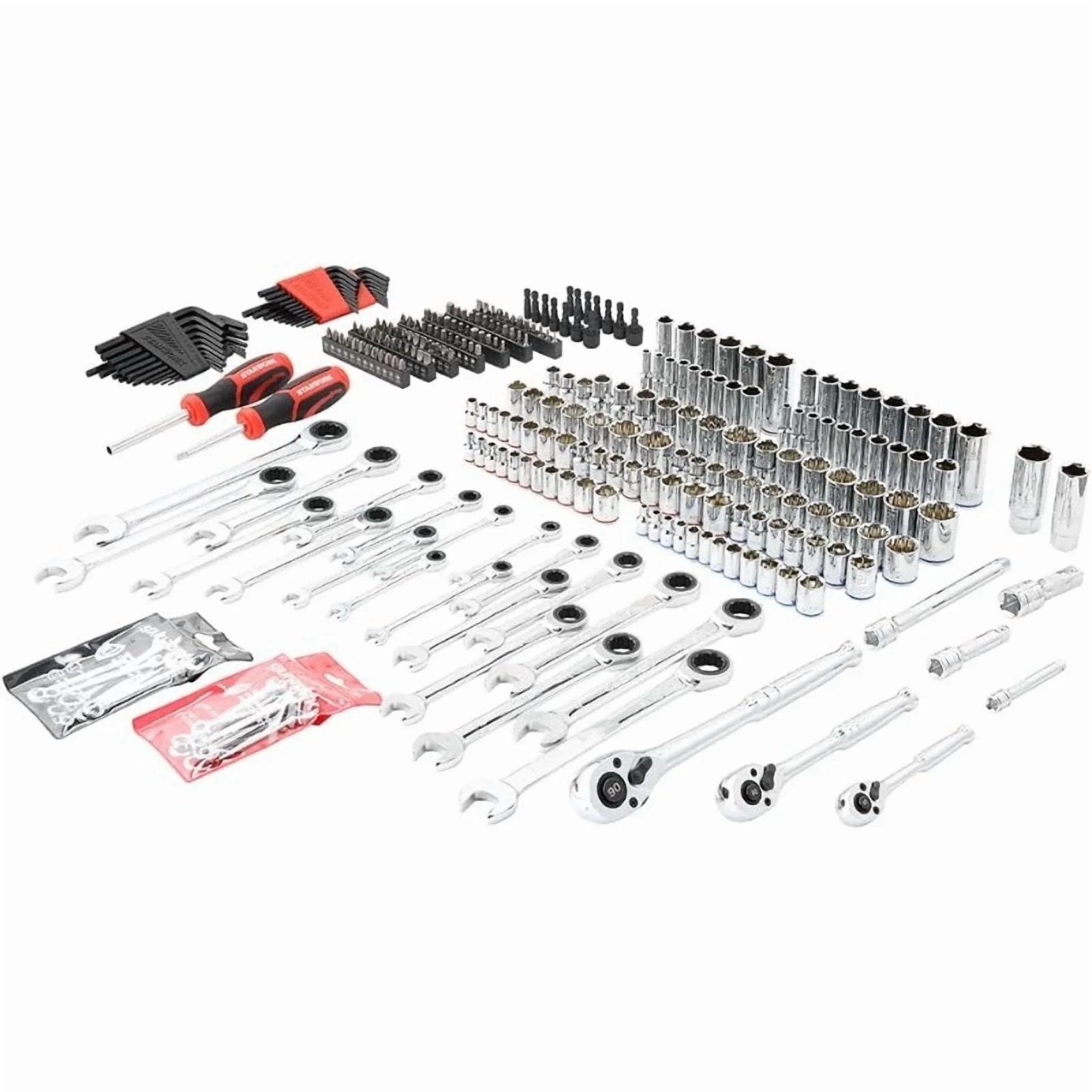 Tool Box 303-Piece Mechanics Tool Set and Socket Set, Professional, SAE/Metric - Image 3