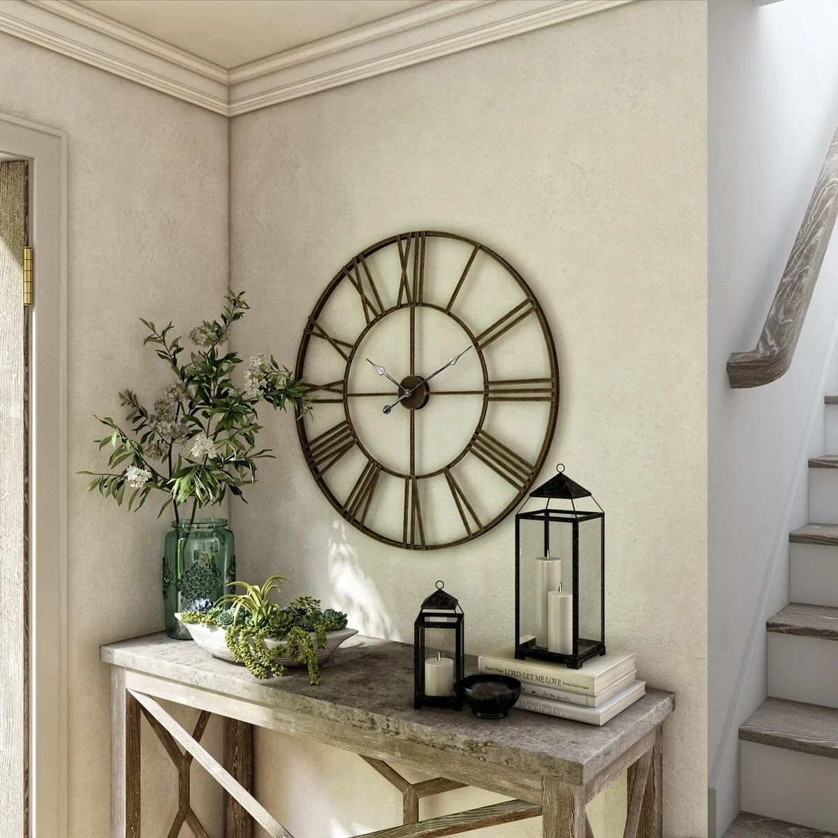 Modern Round Metal Wall Clock, Decorative Circular Hanging Clock for Living Room, Bedroom and Office - Image 25