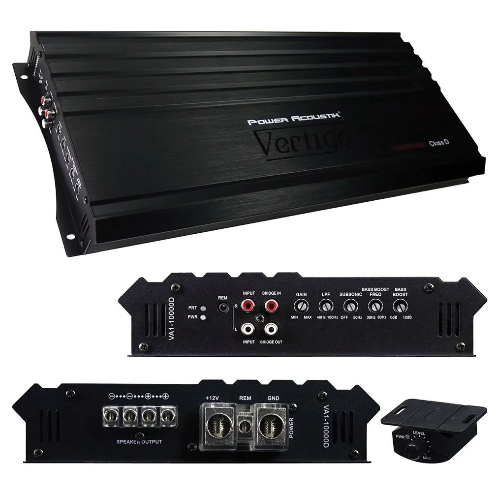 10000 Watt Mono Amplifier Class D Car Audio 1-Ohm Amp