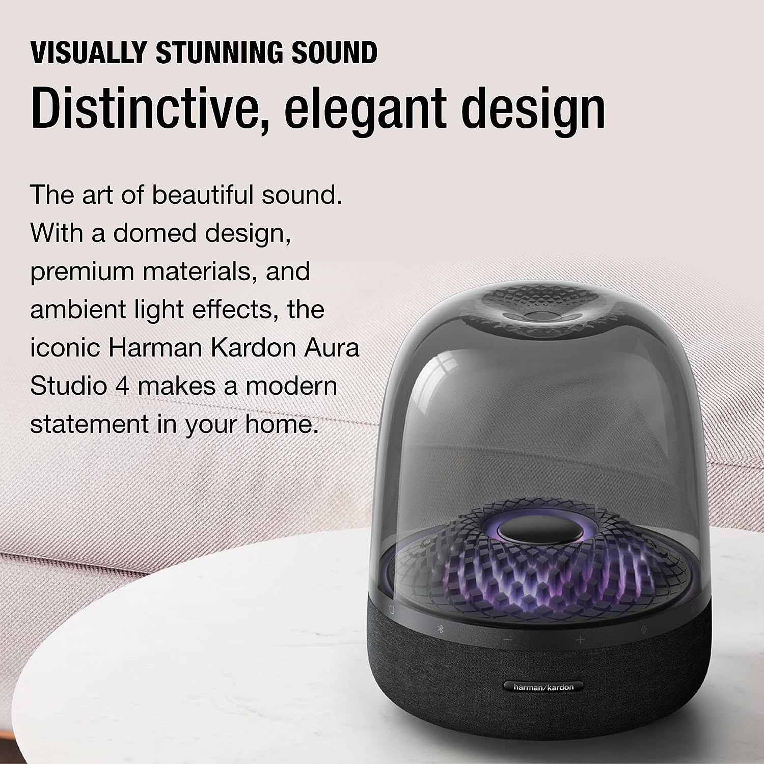 Bluetooth Home Speaker Superior Sound Quality 5 Diamond Effect Light Themes Made from Recycled Materials - Image 2