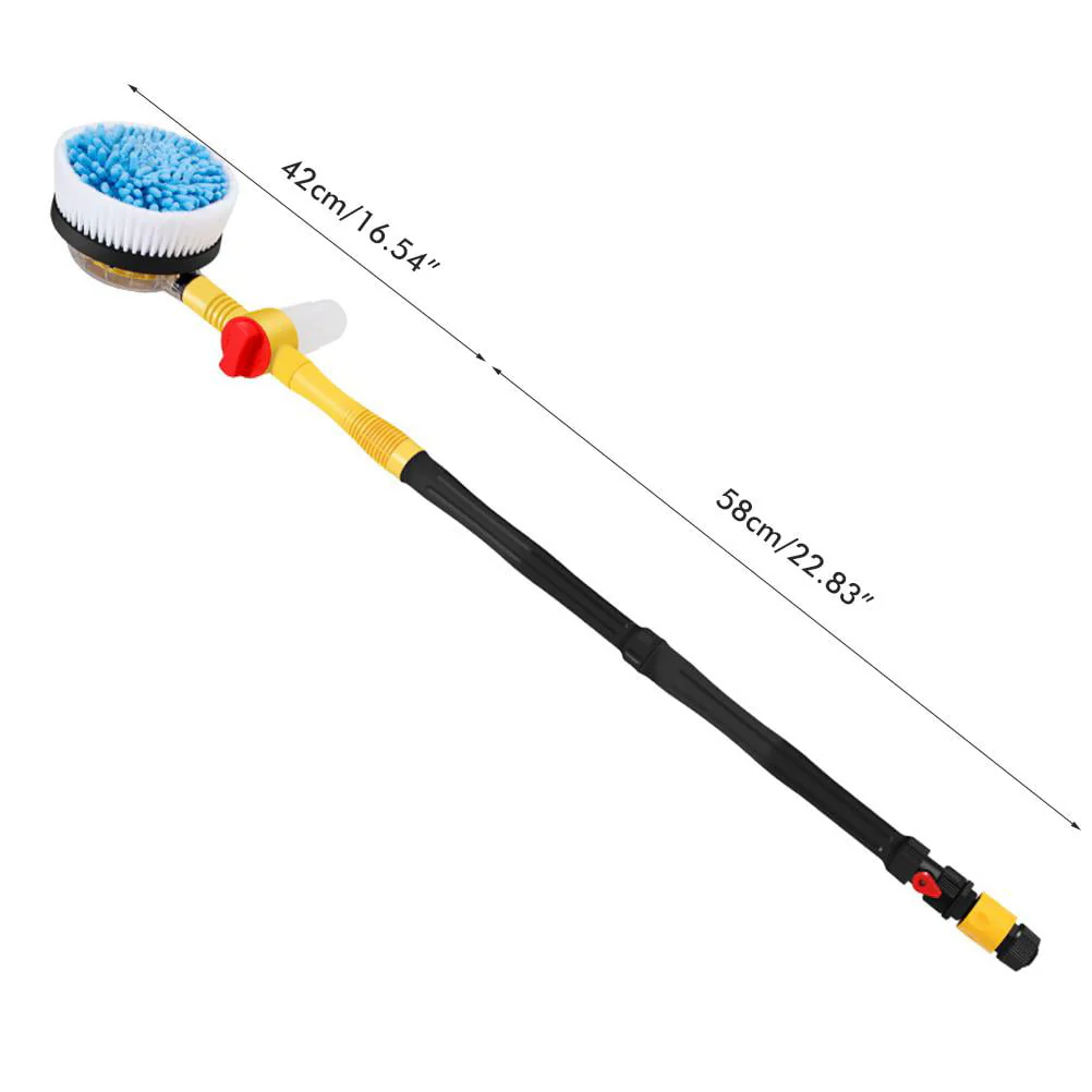 Car Wash Cleaning Kit Chenille Microfiber Wash Mop 360 Degree Automatic Rotation Car Wash Tool for Windshield Windows Doors - Image 3
