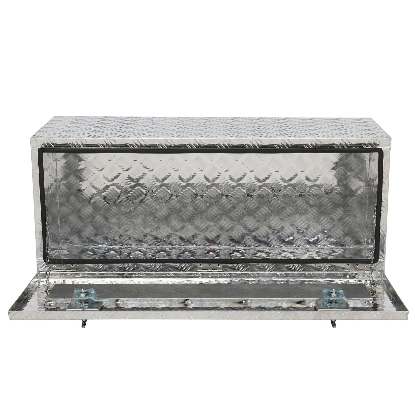 GZXS 36" Aluminum Storage Box Truck Underbody Toolbox Trailer RV Tool Heavy Duty Aluminum Tool RV ATV Trailer Storage Boxes W/Locks Keys Silver (36" x 18" x 17") - Image 13