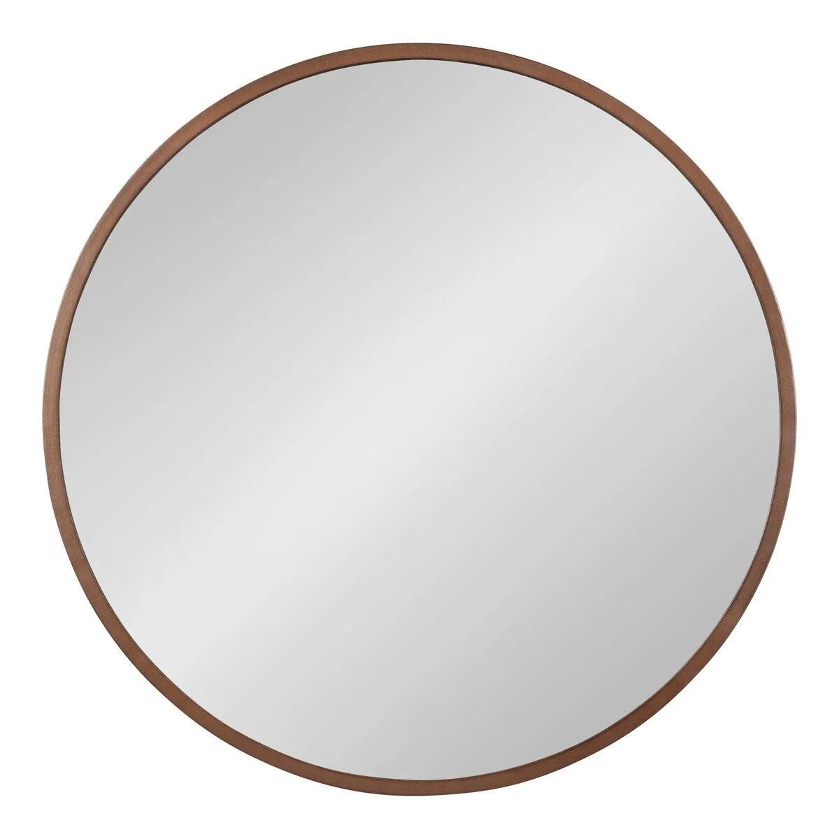 Round Wood Accent Wall Mirror, Modern Decorative Wooden Frame Mirror for Living Room, Bedroom and Entryway - Image 41