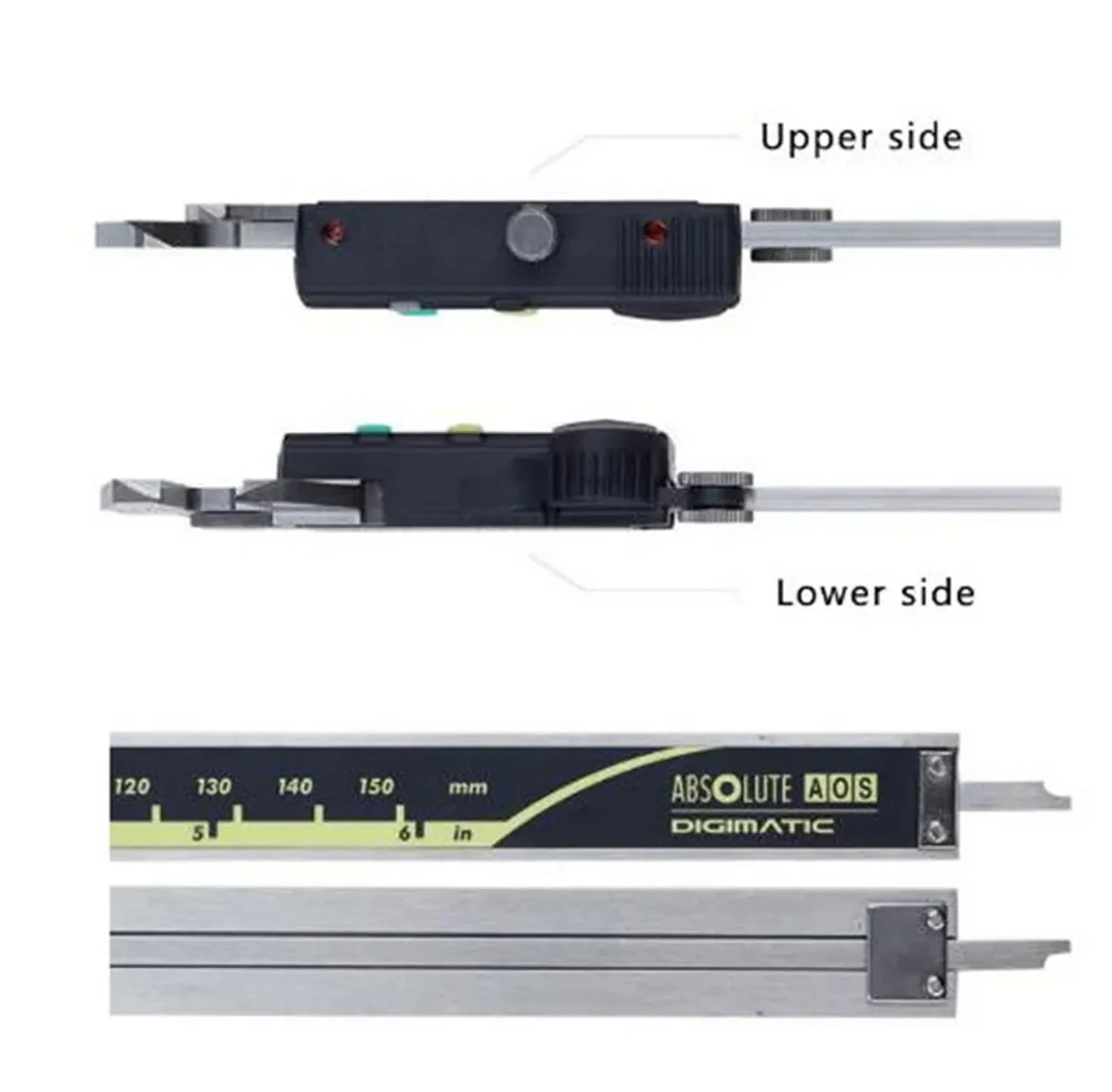 Mitutoyo 500-193-30 Advanced Onsite Sensor AOS Digital Caliper LCD Vernier Caliper Stainless Steel Measuring Tools 500 Series, 0" to 12"/0 to 300mm Measuring Range, 0.0005"/0.01mm Resolution, AOS - Image 13