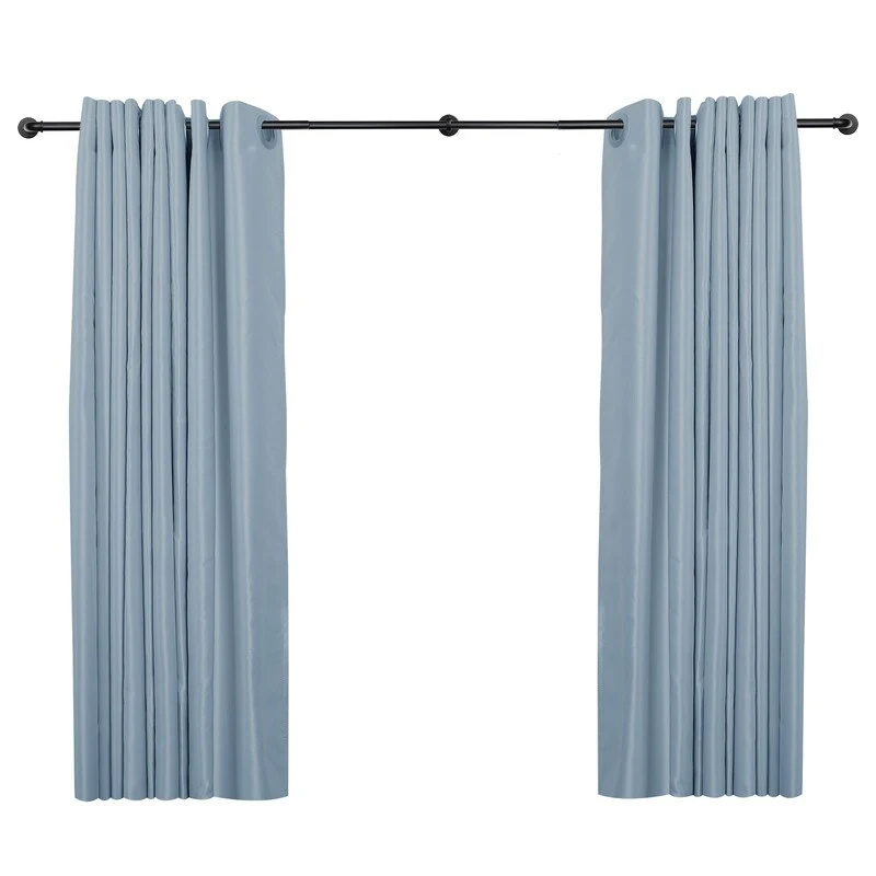 1 Inch Industrial Curtain Rods for Windows, Blackout Wrap-Around Rods, Rustic Matte Black - Image 22