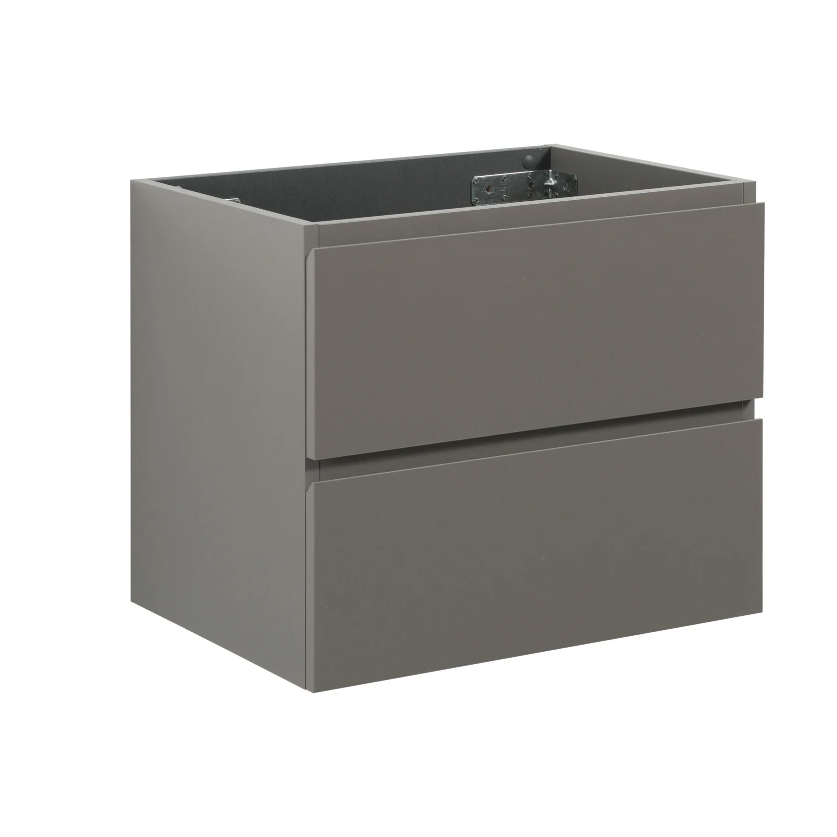 Wall Mount Bathroom Cabinet Without Basin, Gray Two-Drawer Storage Unit with Pre-Assembled Design for Space-Saving Modern Bathrooms - Image 25