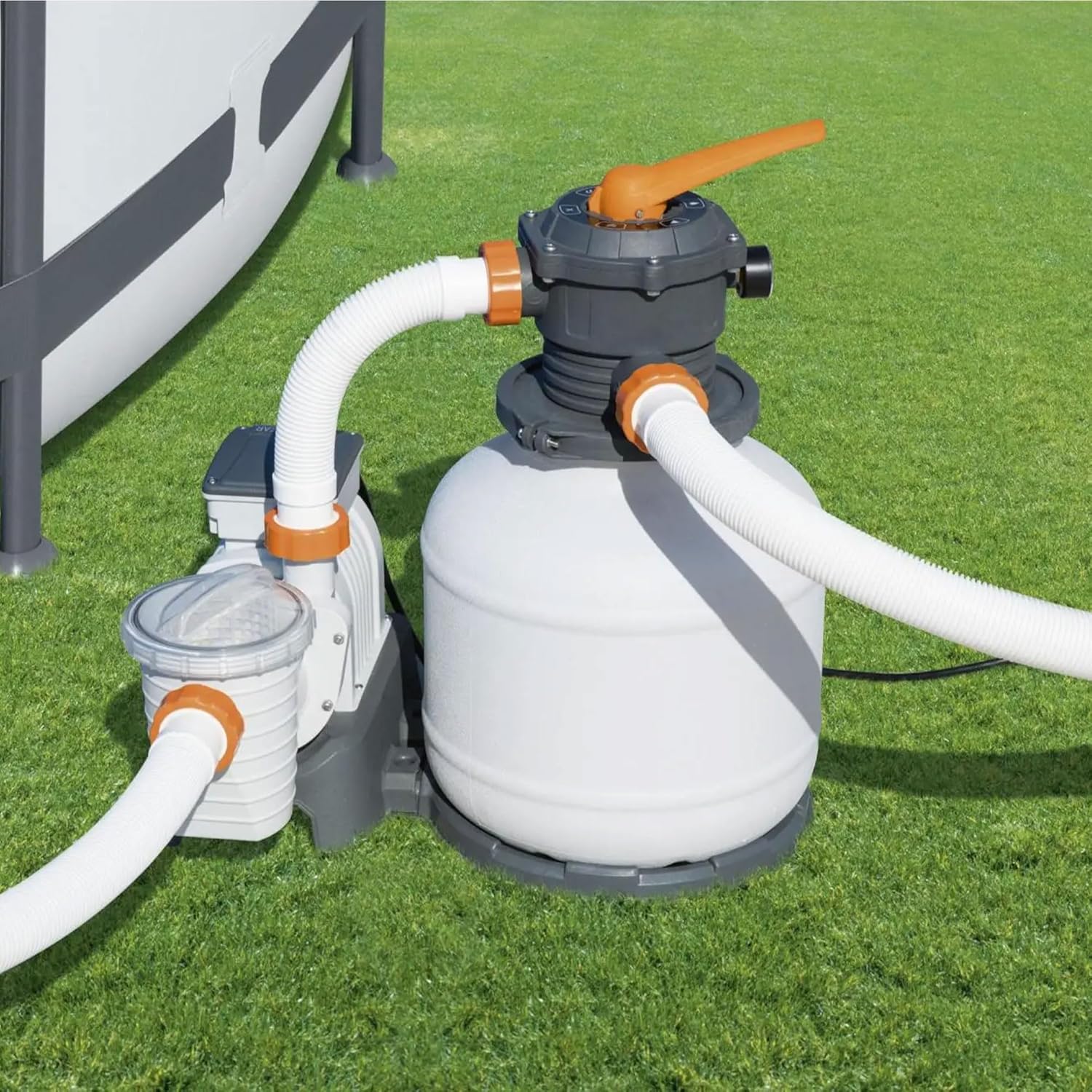 2,200 GPH Sand Filter Pump for Above Ground Pools, High Flow Swimming Pool Filtration System - Image 16