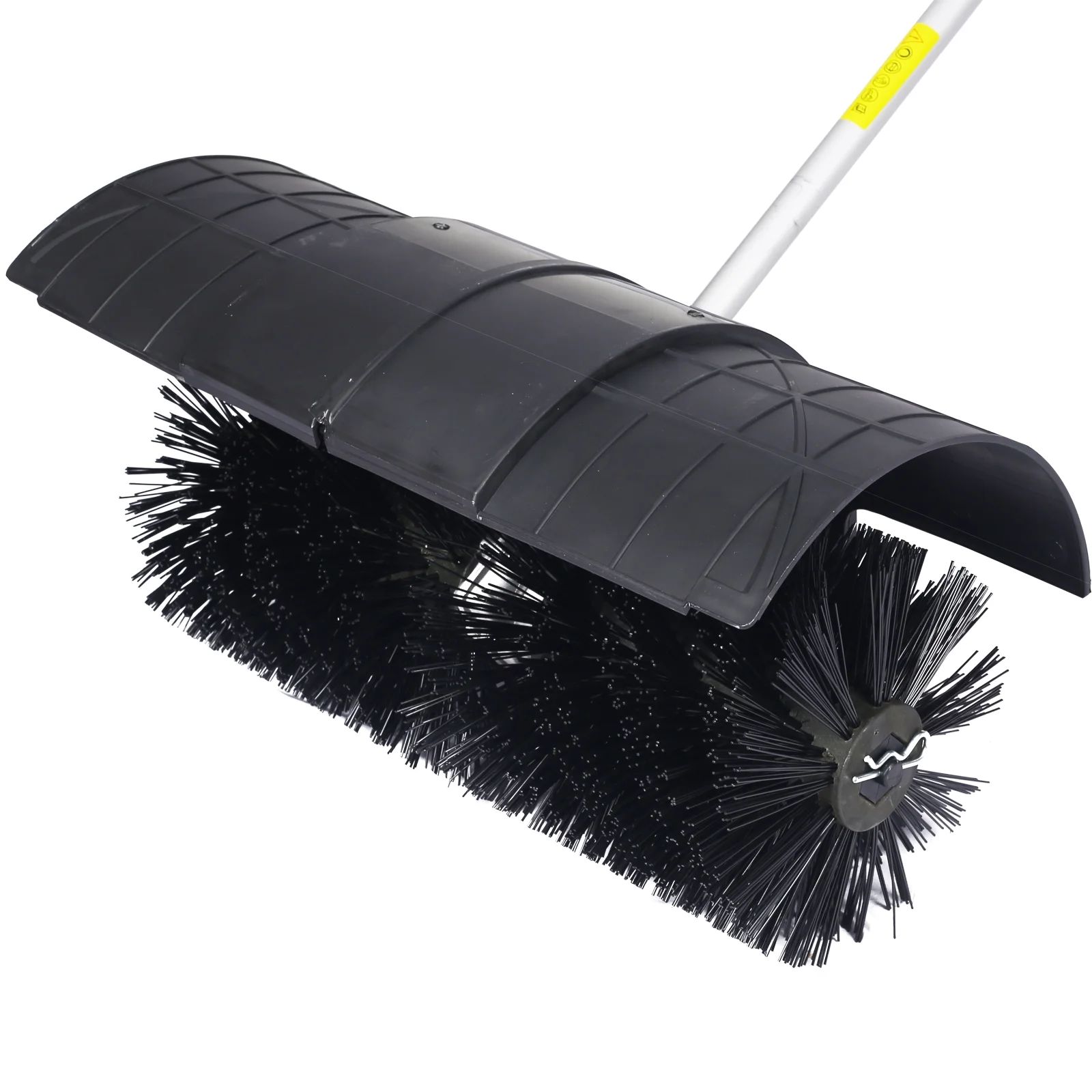 52CC 2-Stroke Broom Sweeper, Walk Behind Handheld Gas Powered Snow Sweeper, Brush Broom Sweeping Machine for Garden Lawn Yard Sidewalk Driveway Snow Cleaning, Broom Brush 24x9" EPA, D9025 - Image 18