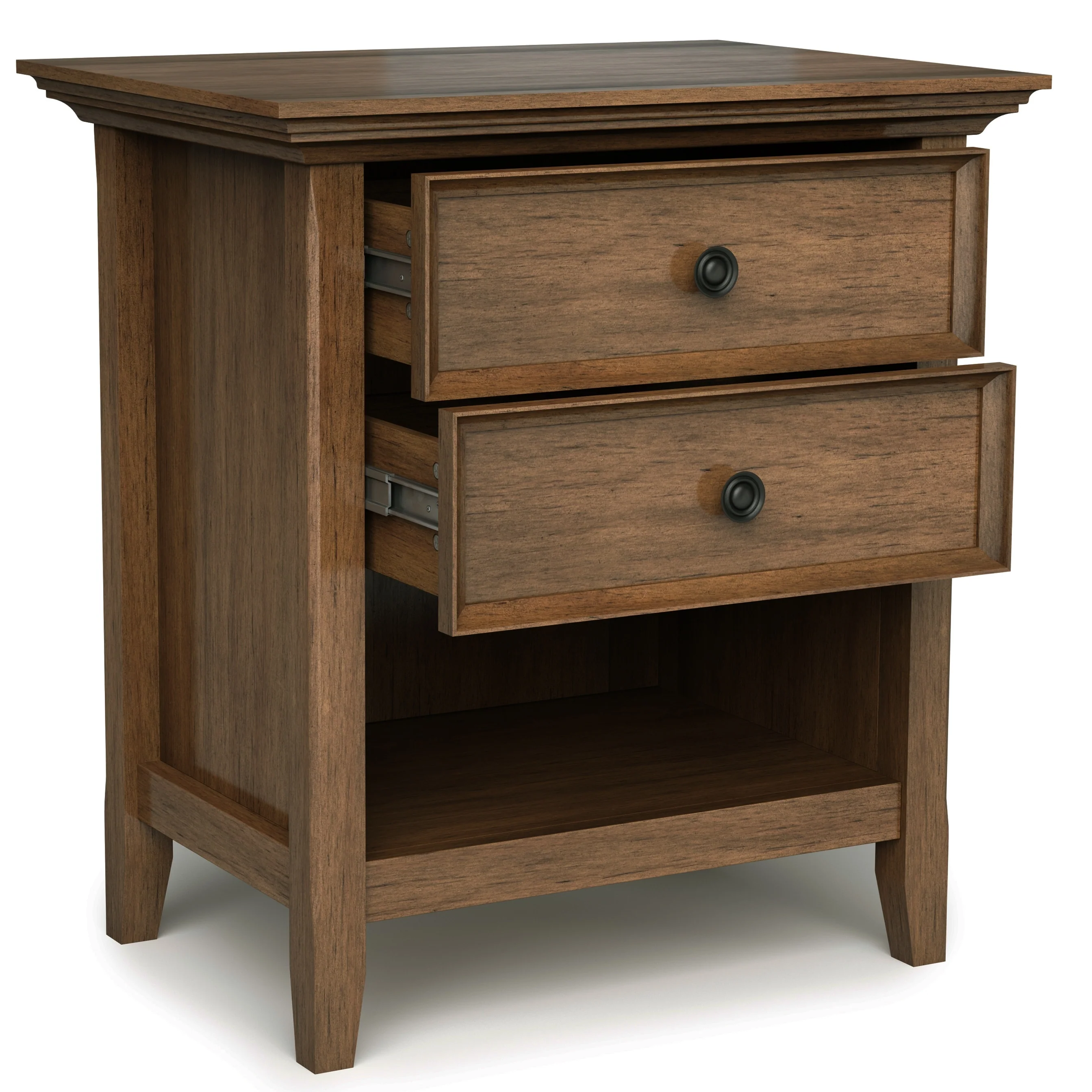 24 Inch Wide Solid Wood Nightstand, Bedside Table and Bedroom End Table - Image 49