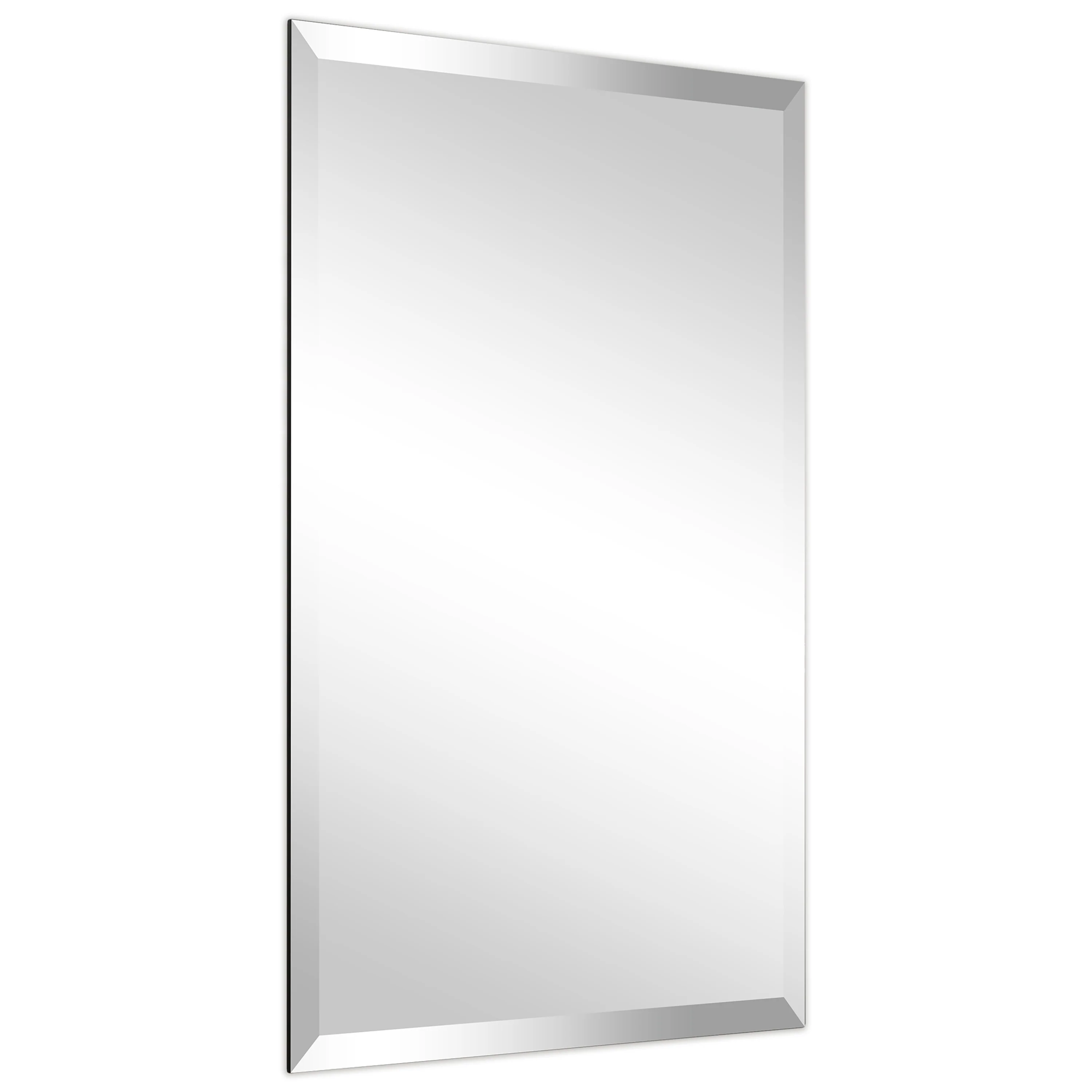 Frameless Beveled Prism Wall Mirror, Clear Square or Rectangular Decorative Mirror for Bathroom, Bedroom and Home Decor - Image 11