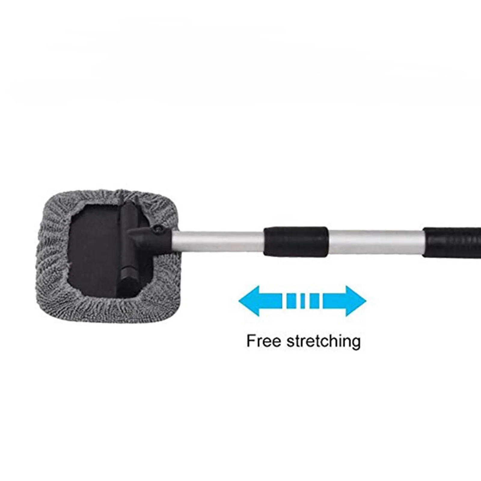 Lingouzi Car Cleaning Brush,extendable Windshield Cleaning Tool, Strong Absorbent Car Window Cleaner with 2 Pcs Washable Pads , Multifunctional Use Windshield Cleaner Tool Kit - Image 4