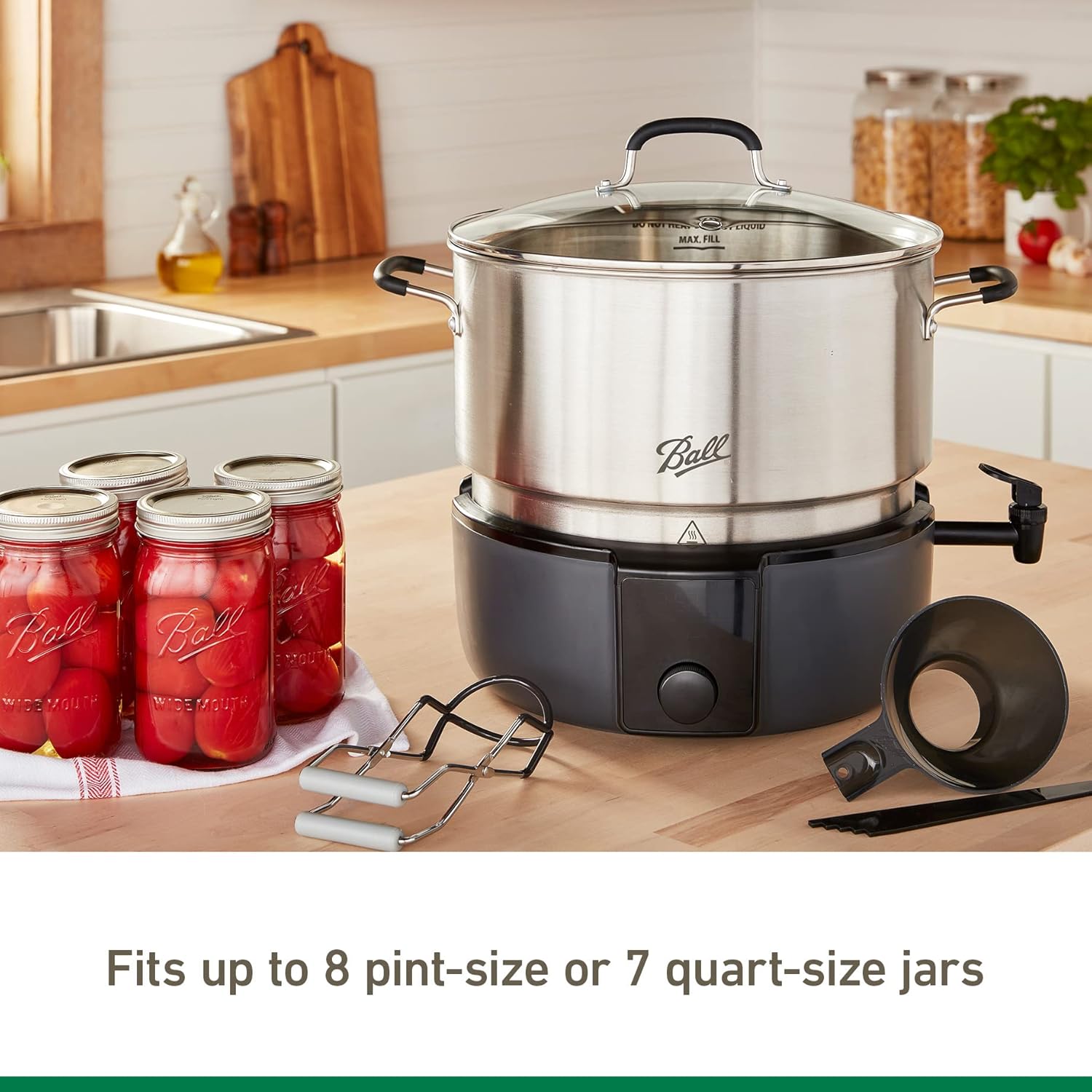 Electric Water Bath Canner, Automatic Home Canning Appliance for Jars, Fruits, Vegetables and Preserves - Image 6