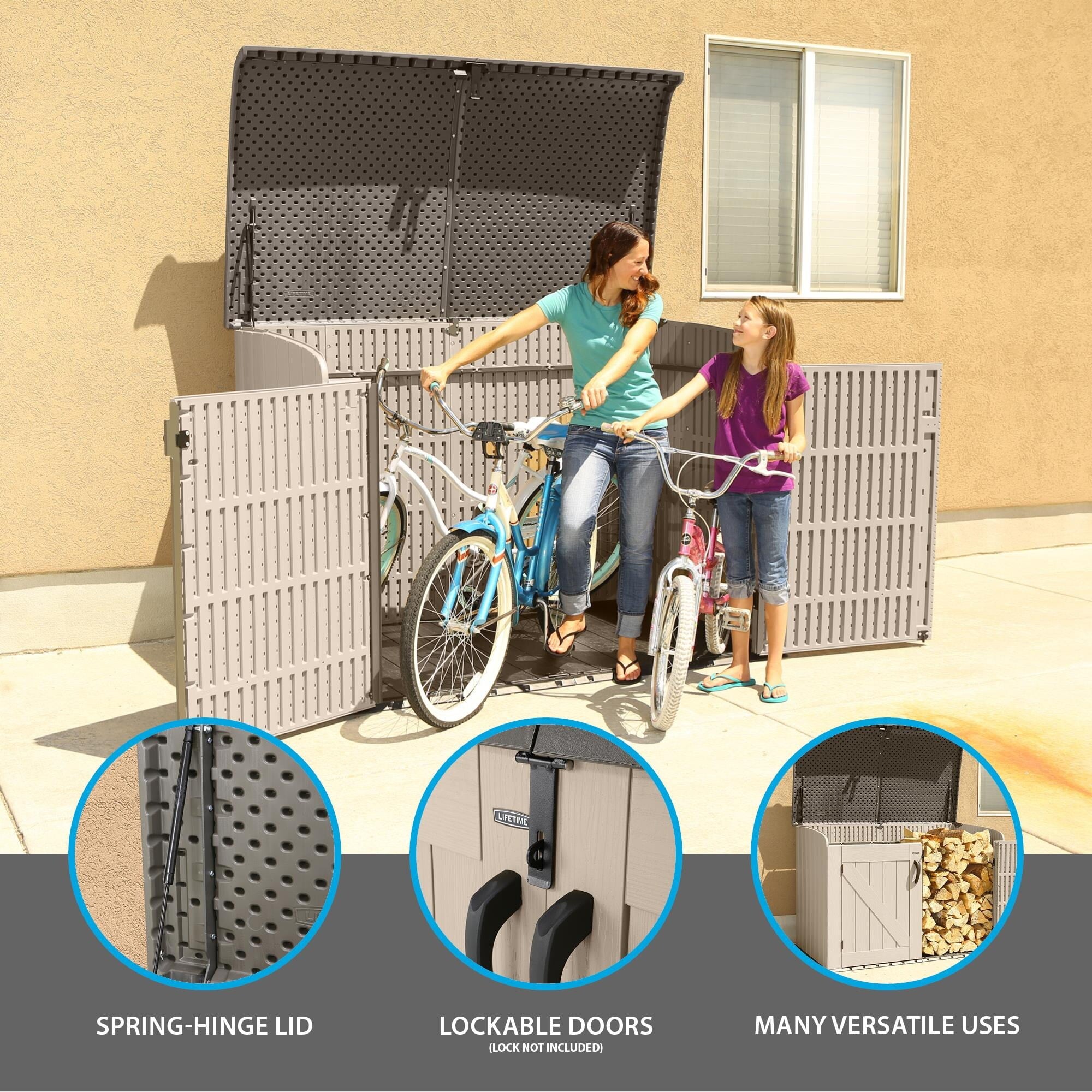 Horizontal Storage Shed (75 cubic feet), 60170 - Image 5