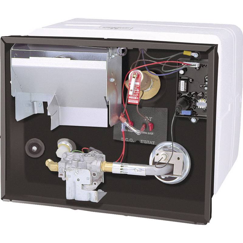RV Water Heater G6A-8E, 6 Gallon, Gas, Polar White, Patented U-Tube Design - Image 2