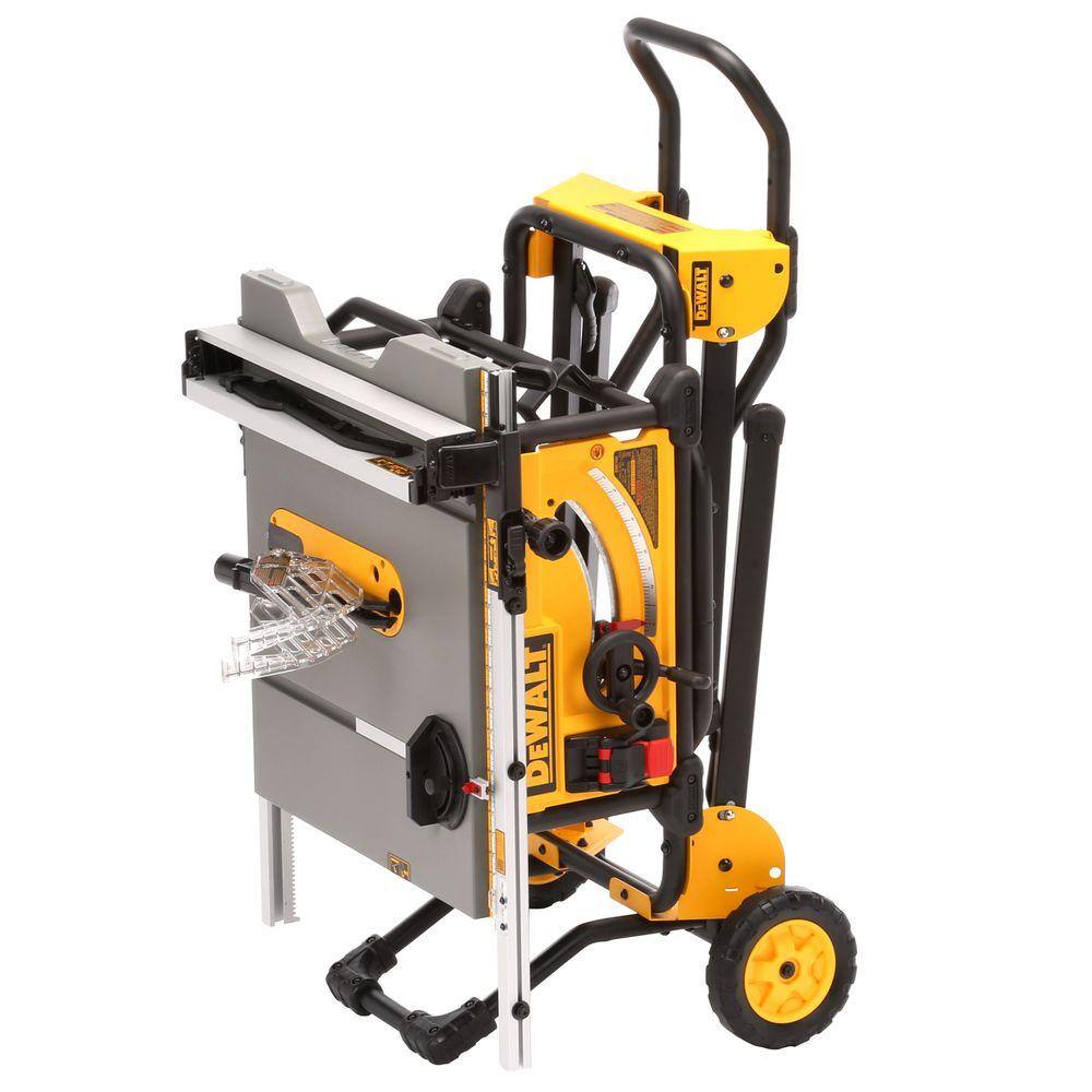 15 Amp 10-Inch Corded Jobsite Table Saw with Rolling Stand - Image 4