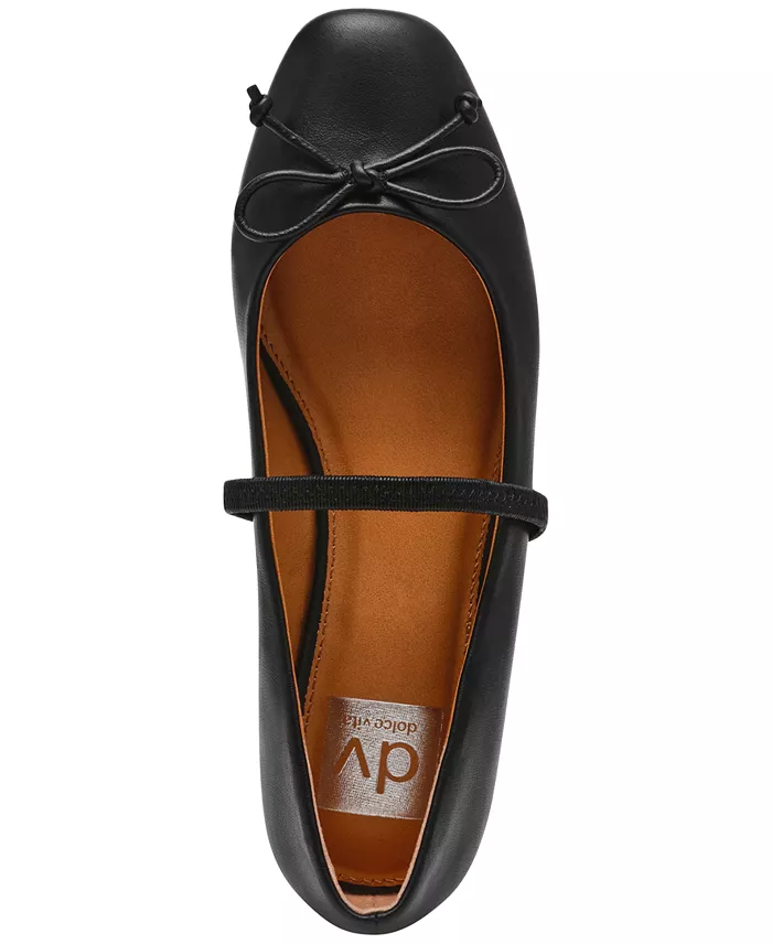 Women's Bow Mary Jane Ballet Flats, Elegant Round Toe Casual Flat Shoes for Everyday Wear - Image 2