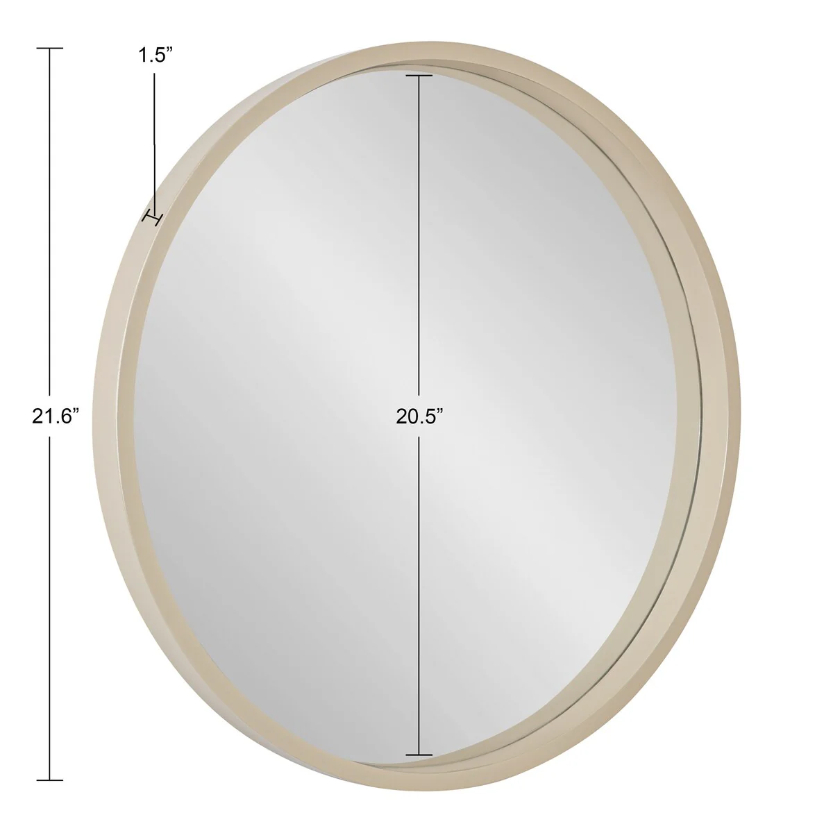 Round Wood Accent Wall Mirror, Modern Decorative Wooden Frame Mirror for Living Room, Bedroom and Entryway - Image 66