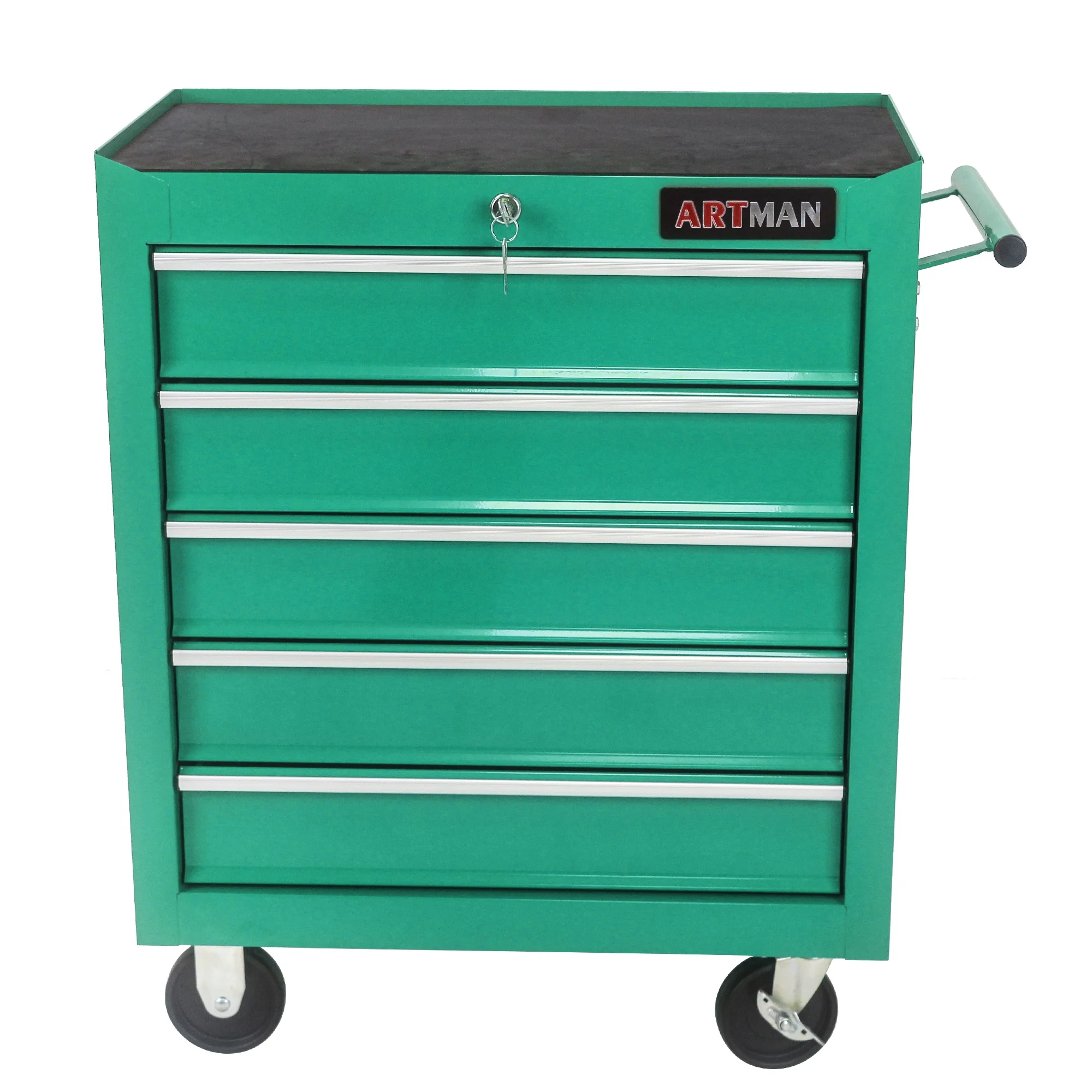 5-Drawer Rolling Tool Chest on Wheels, 24-inch Tool Storage Cabinet with Locking System for Garage Workshop Warehouse Repair Shop, Red - Image 23