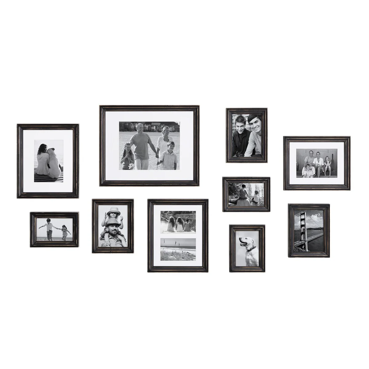 10-Piece Wood Gallery Wall Picture Frame Set, Decorative Photo Display Frames for Living Room, Bedroom and Home Decor - Image 46
