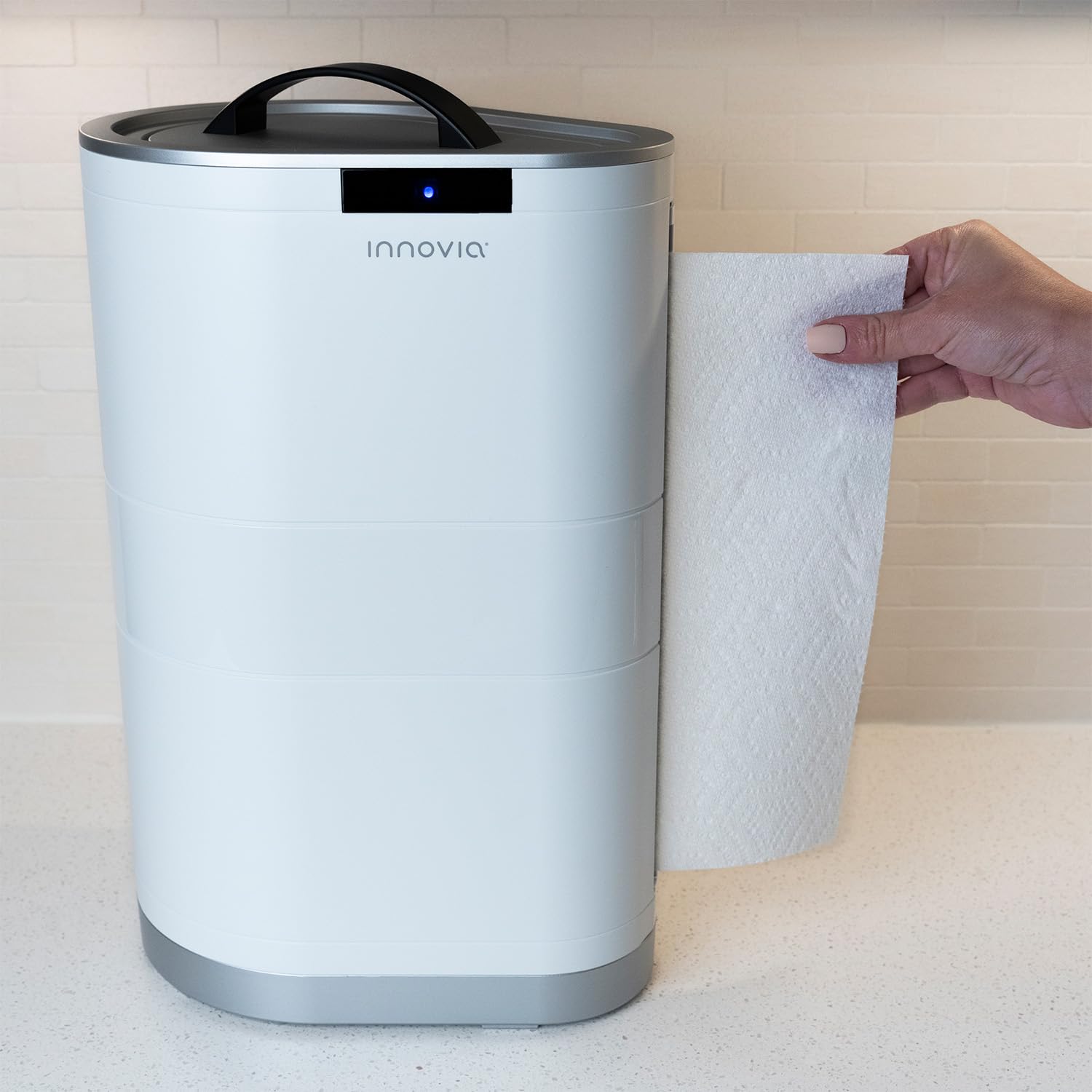 Countertop Touchless Paper Towel Dispenser in White - Image 4