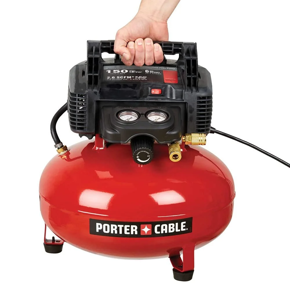 PORTER-CABLE Air Compressor, 6-Gallon, Pancake, Oil-Free C2002-ECOM - Image 5