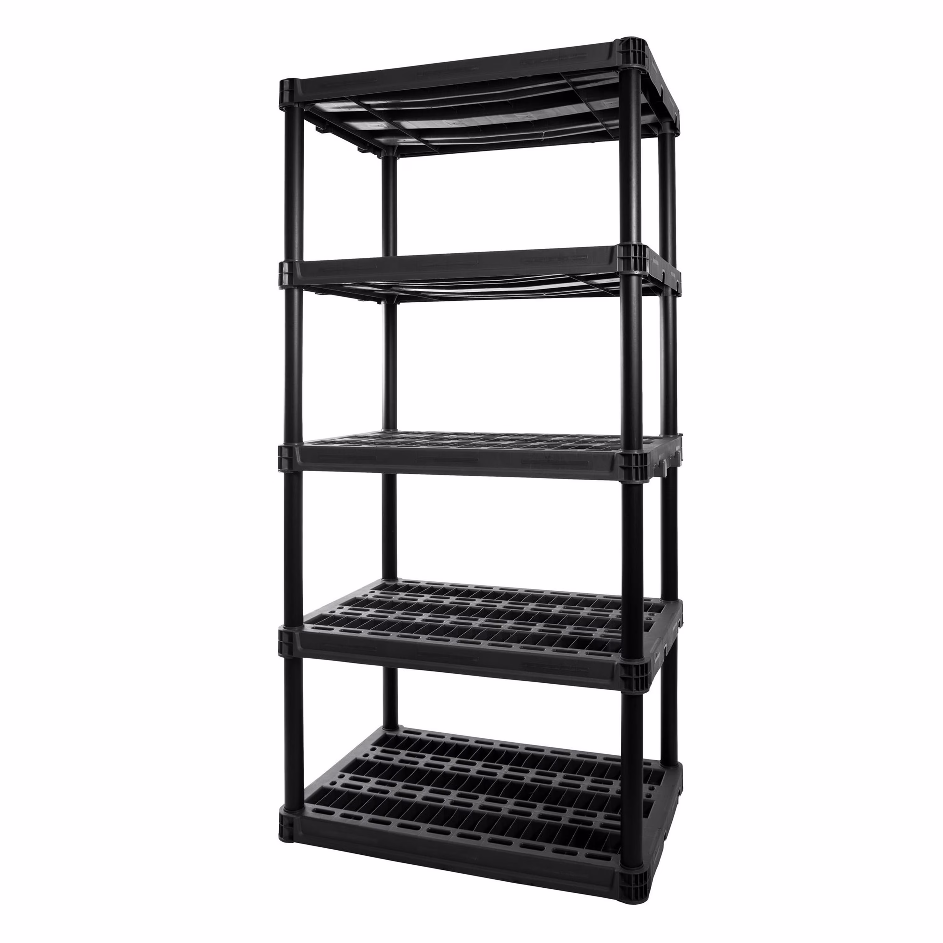 Plano 5-Shelf Extra Heavy Duty Plastic Storage Shelf Unit, 72.5- x 36- x 24-, 1000lb Capacity
