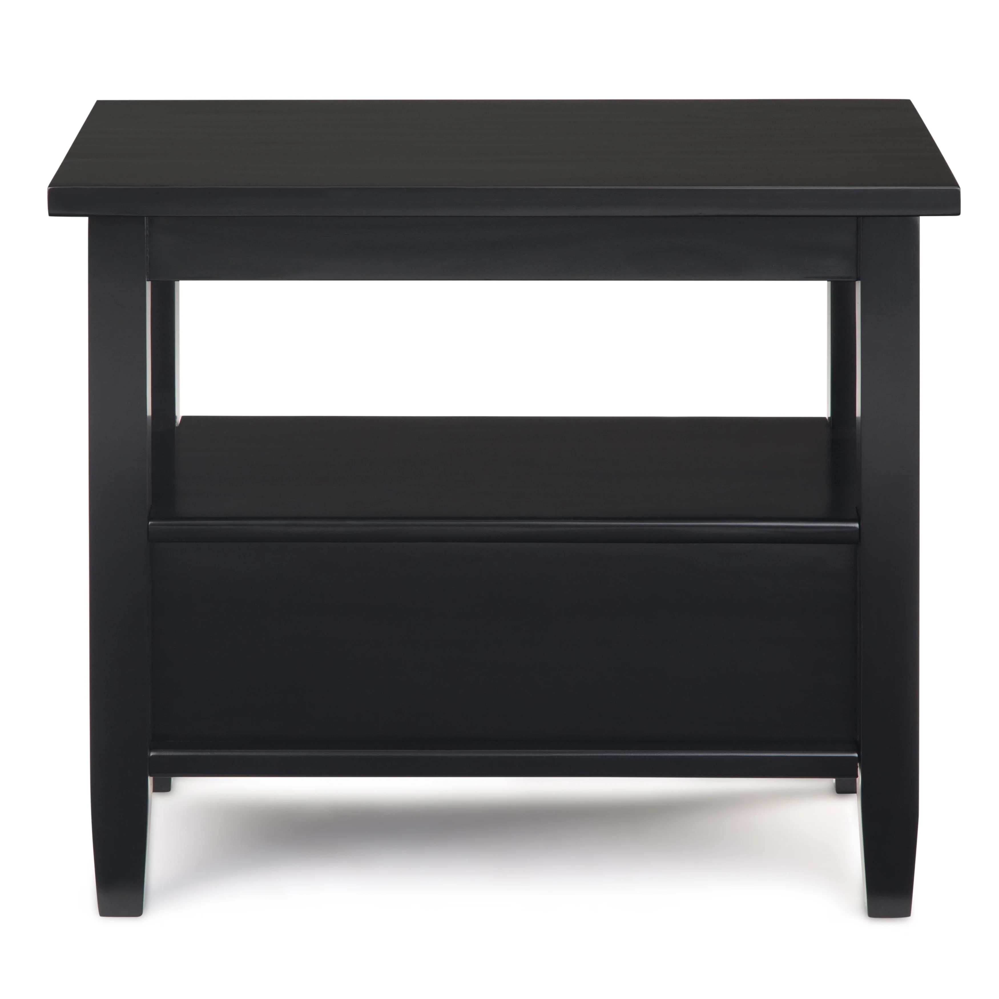 14" Wide Solid Wood Narrow Side Table, Rectangle Transitional Style Accent Table - Image 15