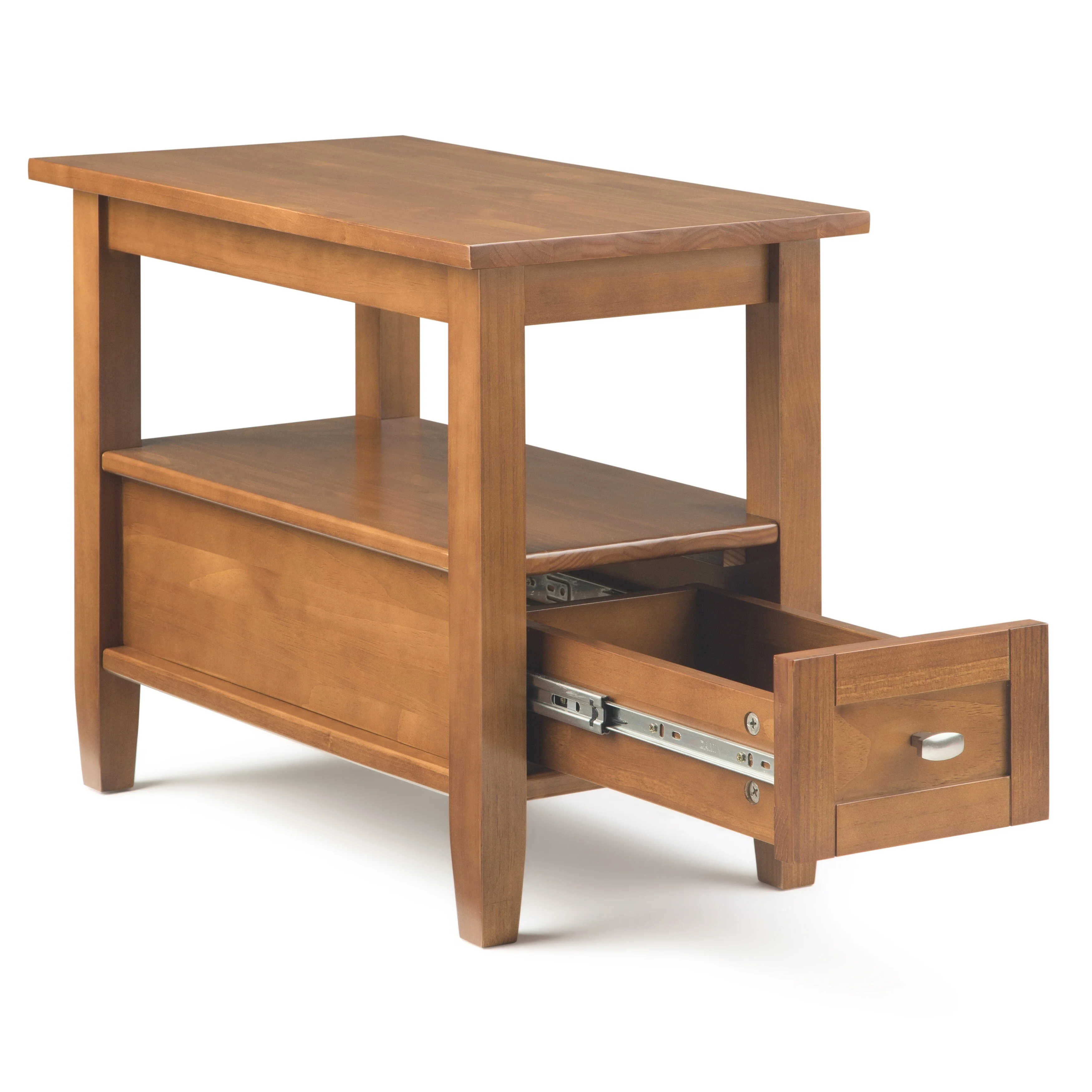 14" Wide Solid Wood Narrow Side Table, Rectangle Transitional Style Accent Table - Image 49