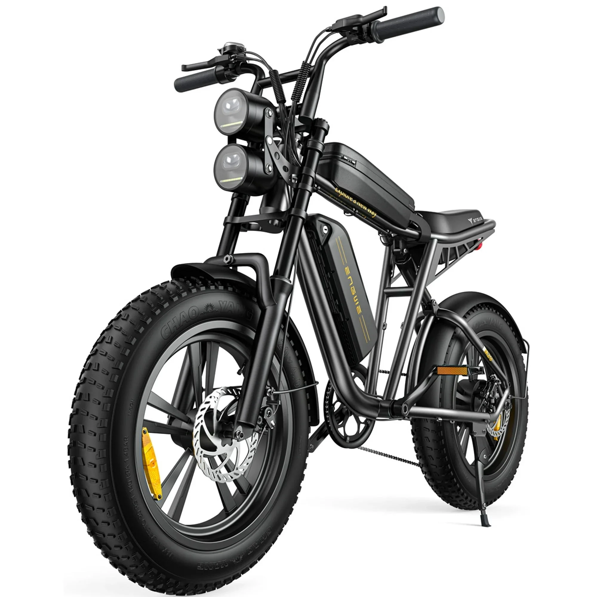 Electric Bike for Adults - 1000W 28mph Moped Ebike with 48V 13A Removable Battery, Up to 94 Miles All Terrain Off Road E-Bike with 20*4.0" Fat Tire,Full Suspension,7-Speed UL Certified