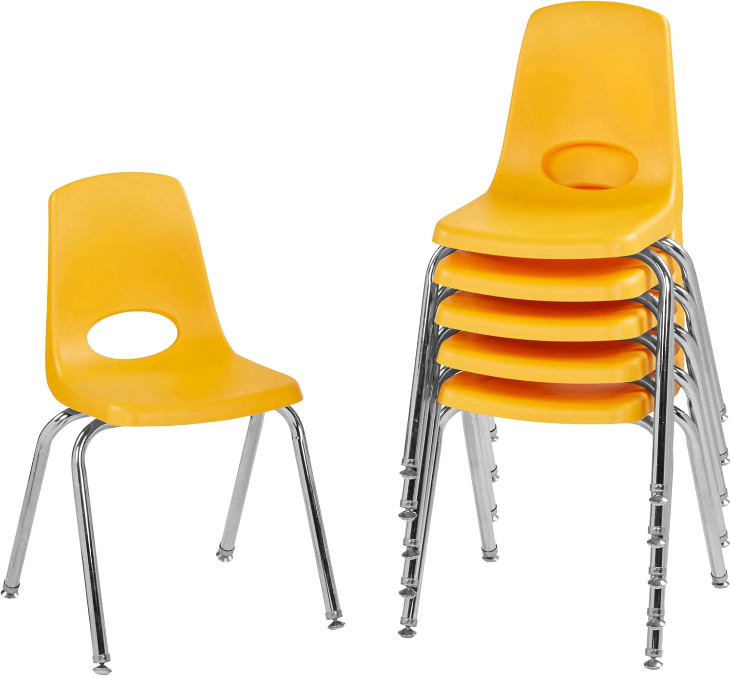 10" School Stack Chair with Swivel Glides, Purple, 6-Pack - Image 28