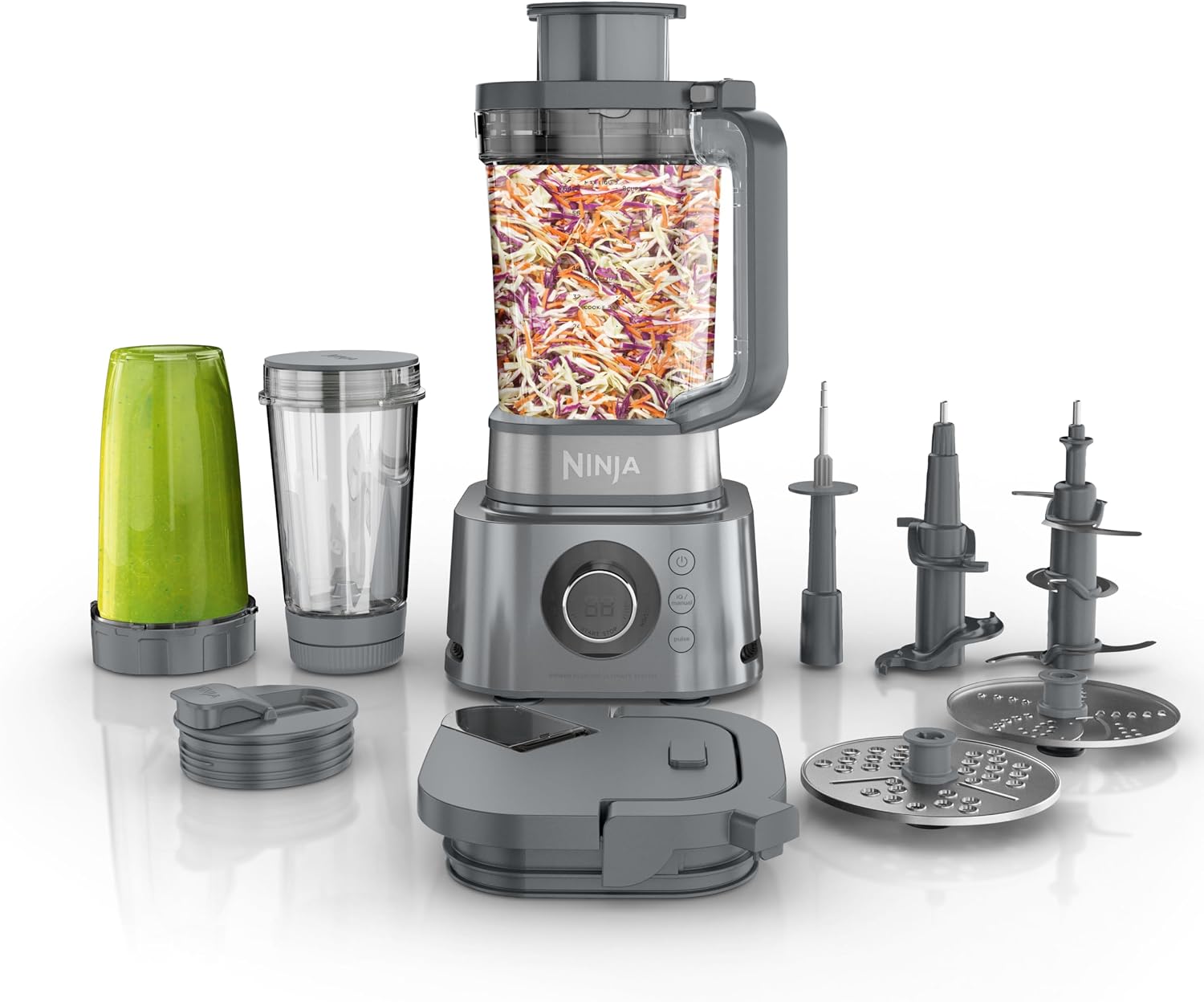 SS151 TWISTi Blender DUO, High-Speed 1600 WP Smoothie Maker & Nutrient Extractor, 5 Functions Smoothie, Spreads & More, smartTORQUE, 34-oz. Pitcher & (2) To-Go Cups, Gray - Image 2