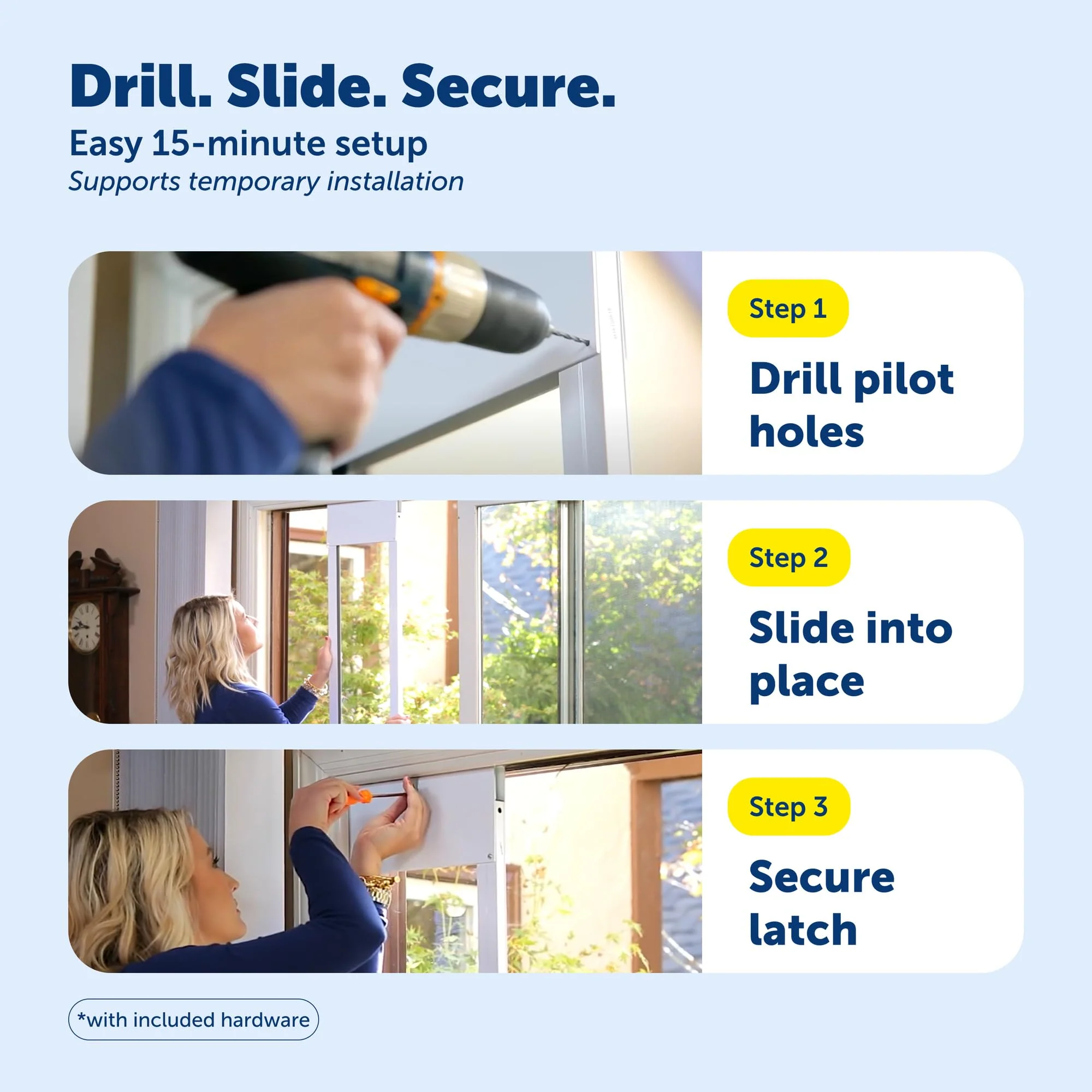 Sliding Glass Pet Door, No-Cut DIY Installation for Renters, Apartments and Rental Homes - Image 8