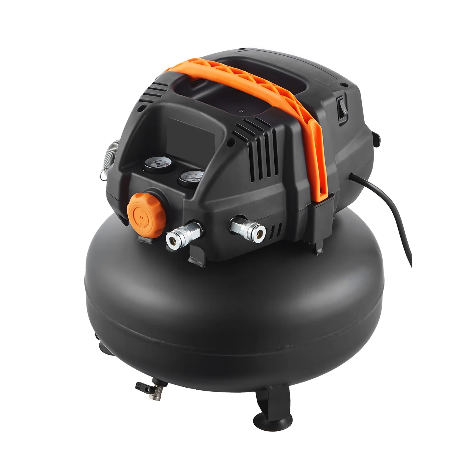 KFFKFF 6-Gallon Portable Air Compressor, 1.7HP Motor, 2.3CFM@90PSI, 150PSI Max Pressure, Includes 12-Piece Accessory Kit and 25FT Air Hose for Tire Inflation, Painting, and Woodworking - Image 2