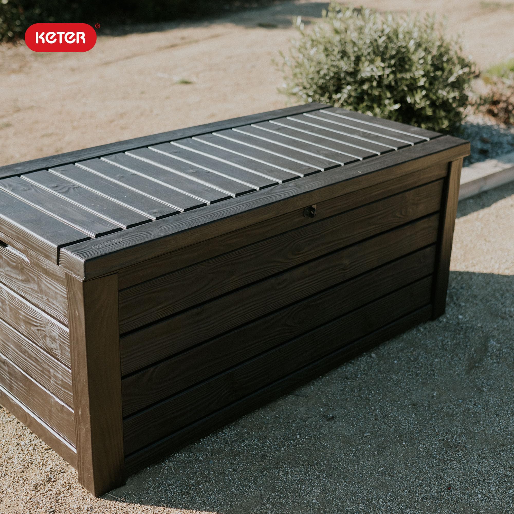 150 Gallon Outdoor Deck Box with Bench Seat, Large Storage Container for Patio, Garden, Yard and Pool Area - Image 7