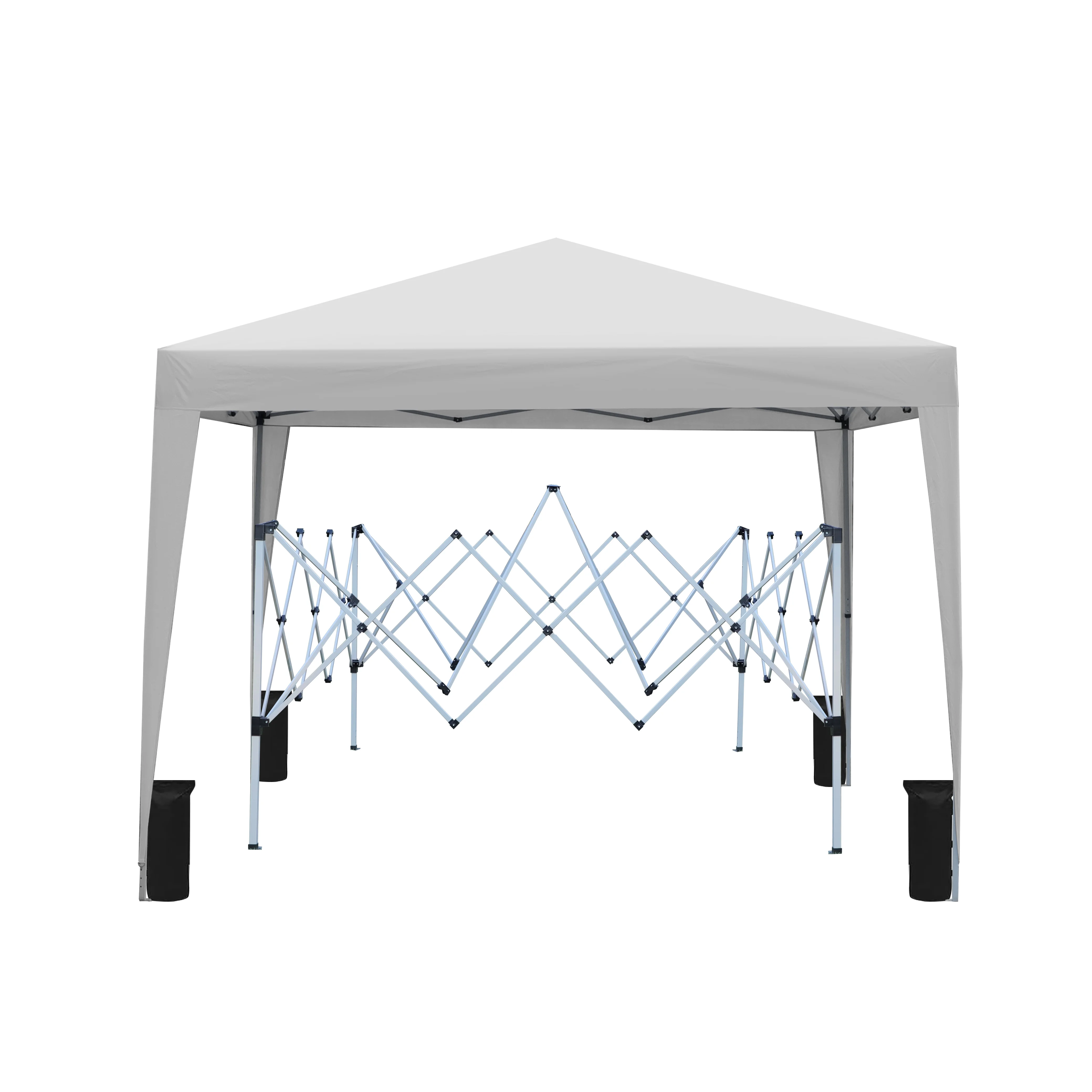 IVV 10x10FT Pop Up Canopy Tent, Outdoor Instant Slant Legs Gazebo Shelter with Carrying Bag, Portable for Patio Deck Garden and Beach - Blue - Image 11