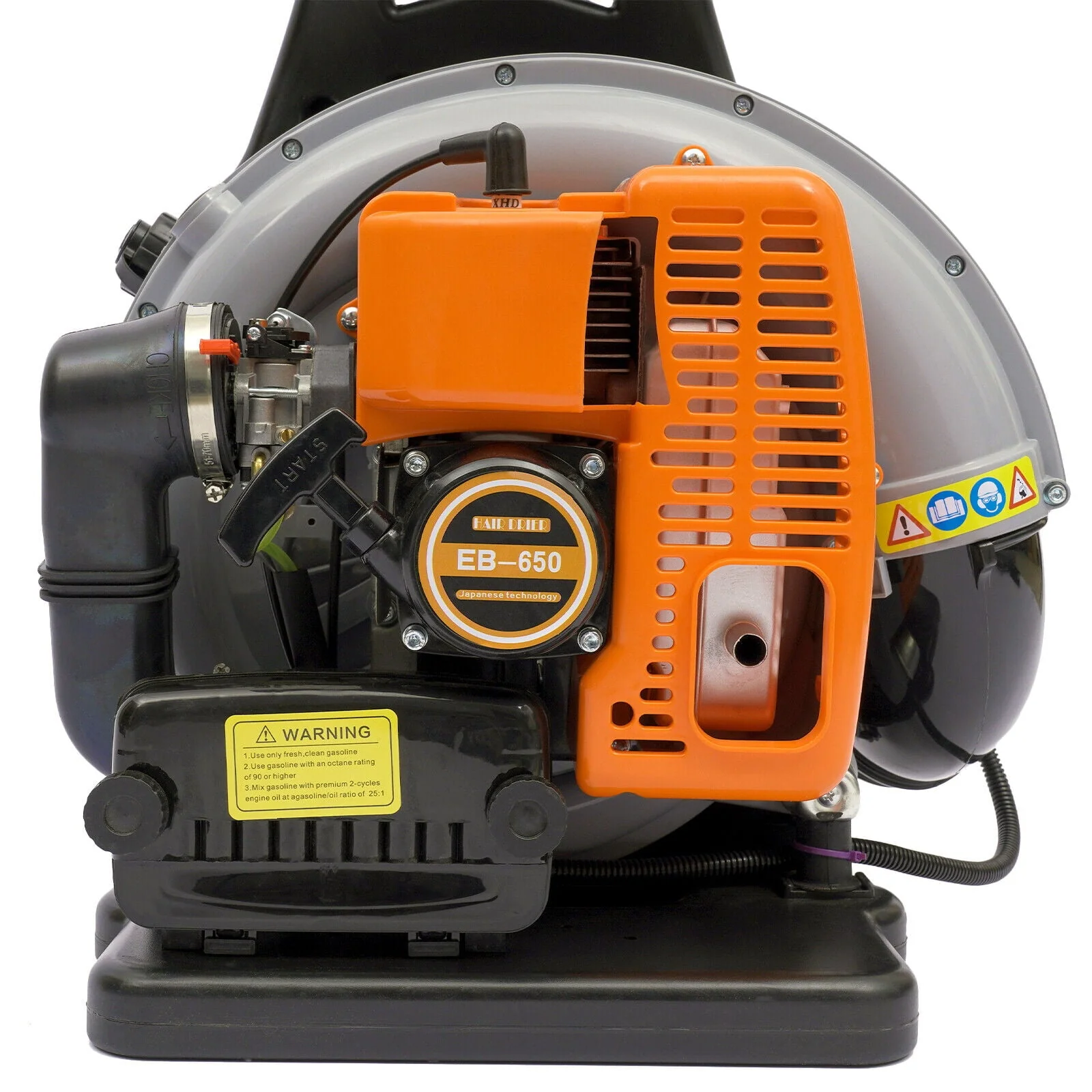 Miumaeov 63CC 2-Stroke Backpack Leaf Blower Gas Powered Backpack Grass Lawn Blower Leaf Blowers for Yard Road Cleaning Garden Lawn Care Tools - Image 12