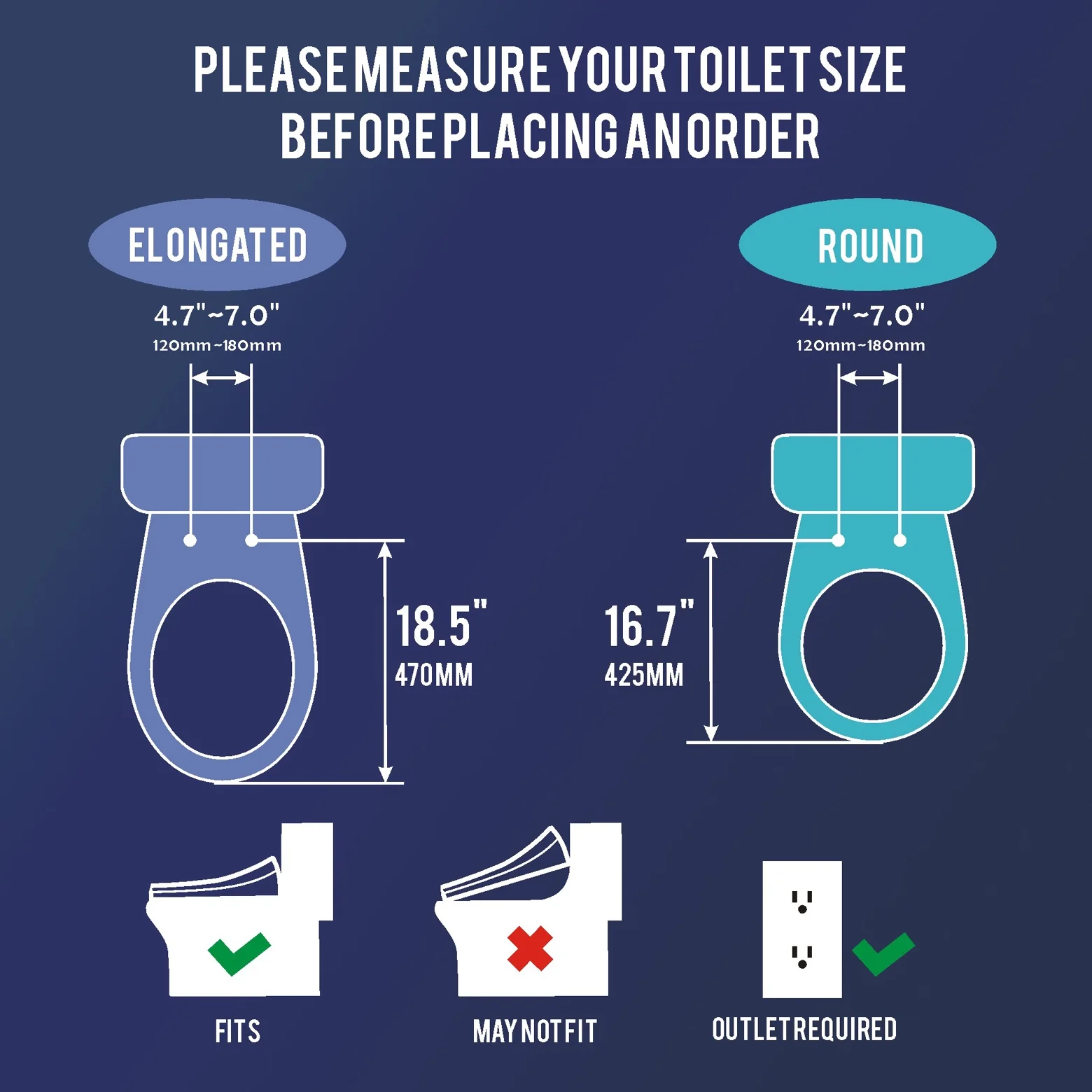 WLJBIDET Toilet Bidet Seat, Instant Warm Water, Self-Cleaning Nozzle, Multiple Spraying Modes, Electric Heated Seat, Warm Air Drying, Soft Closed Lid, Display Screen, Requires Electricity, Elongated - Image 3