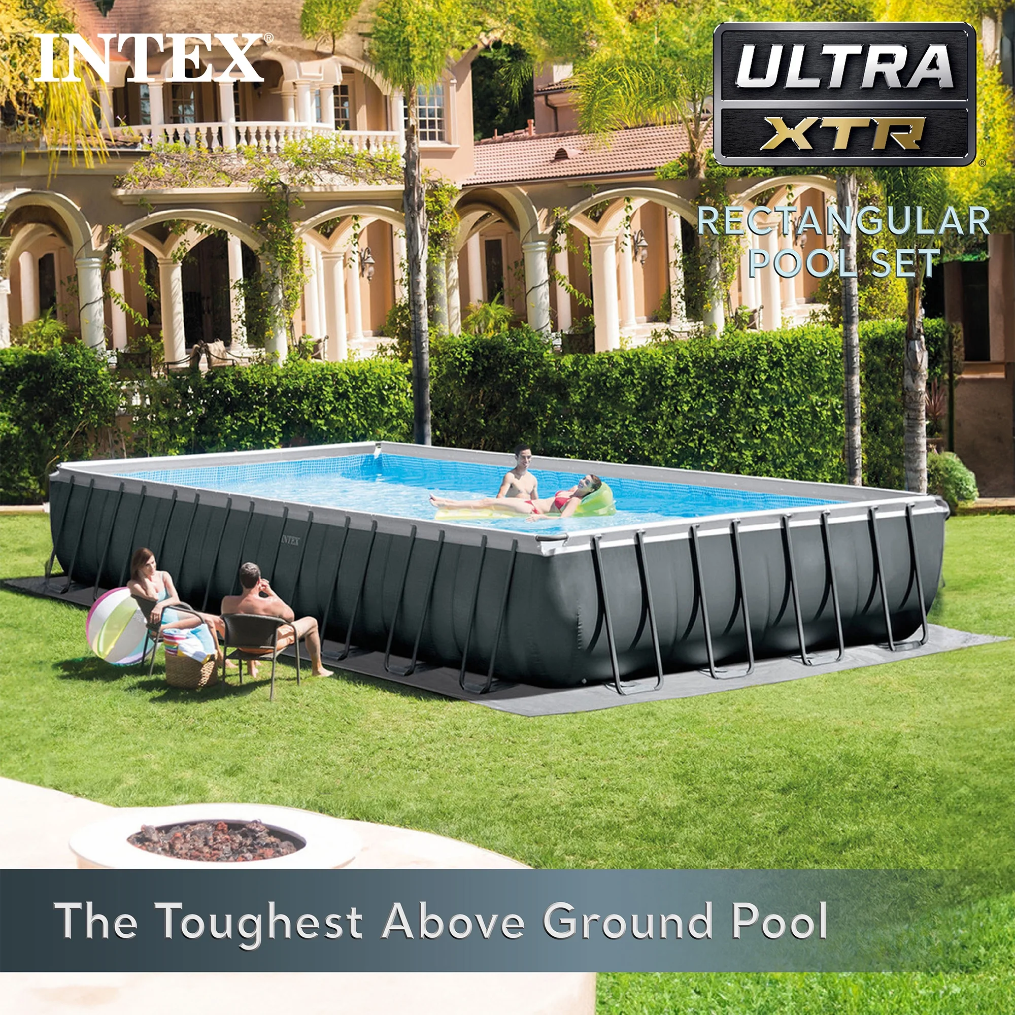 INTEX 32ft x 16ft x 52in Ultra XTR Above Ground Pool & Deluxe Maintenance Cleaning Kit - Image 2